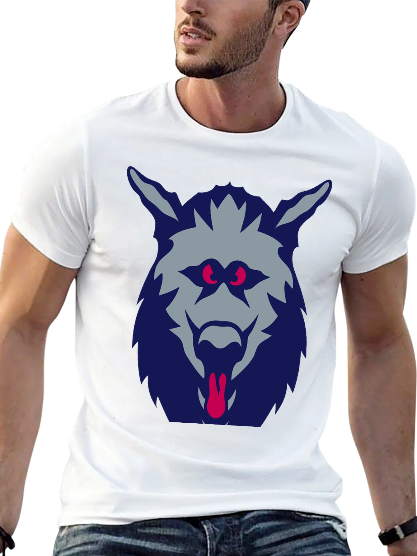 Wolf Graphic T-Shirt - Mens Black Tee