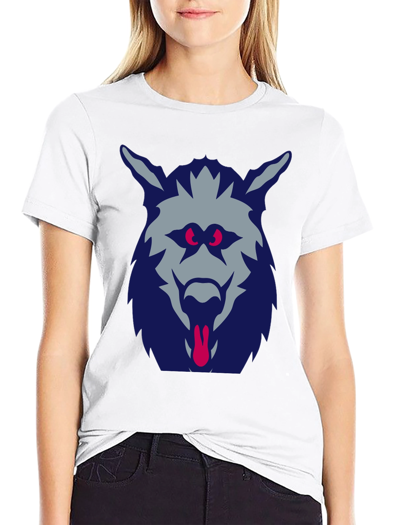 Wolf Graphic T-Shirt - Mens Black Tee