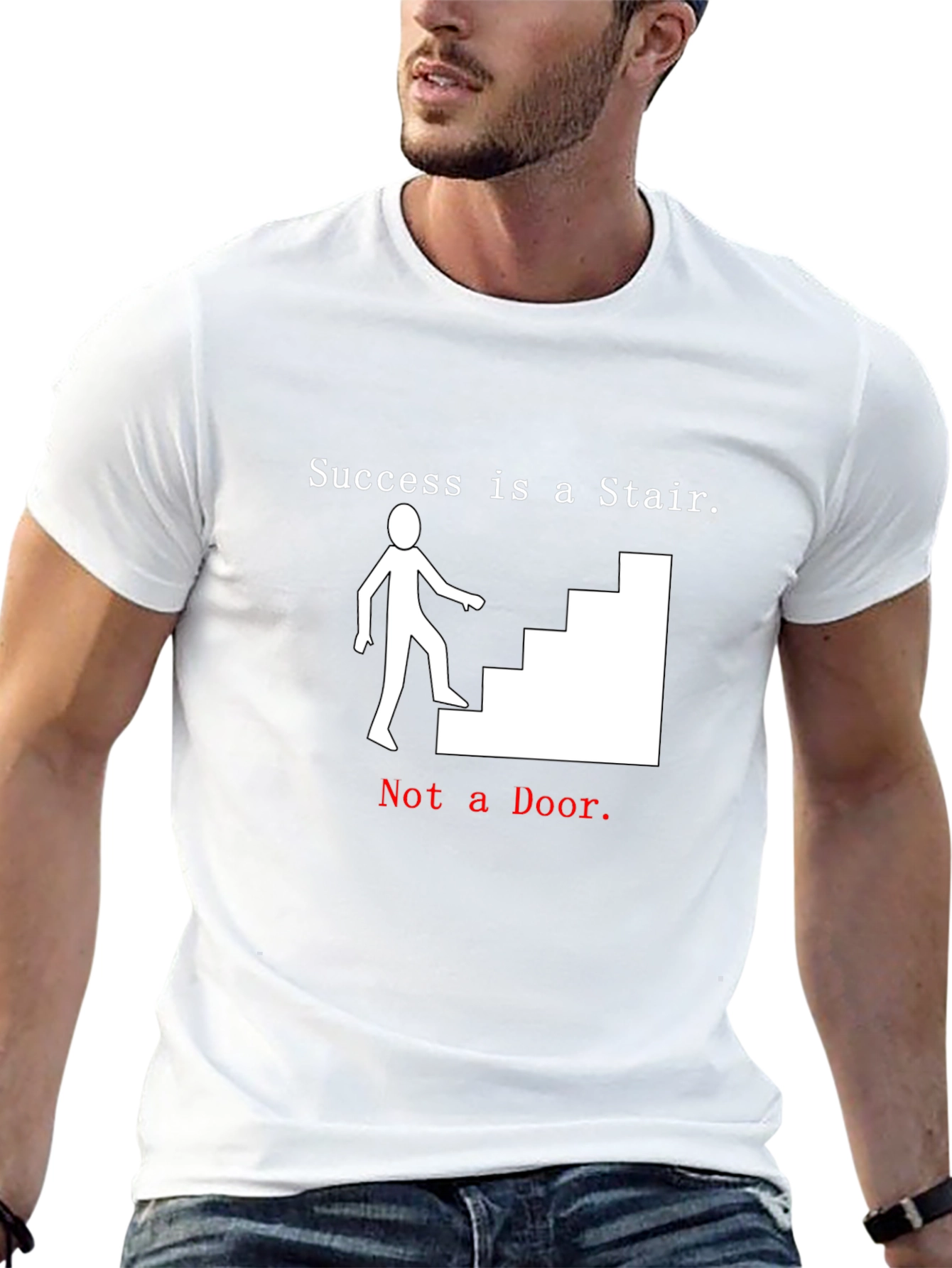Success Stair T-Shirt - Motivational Tee