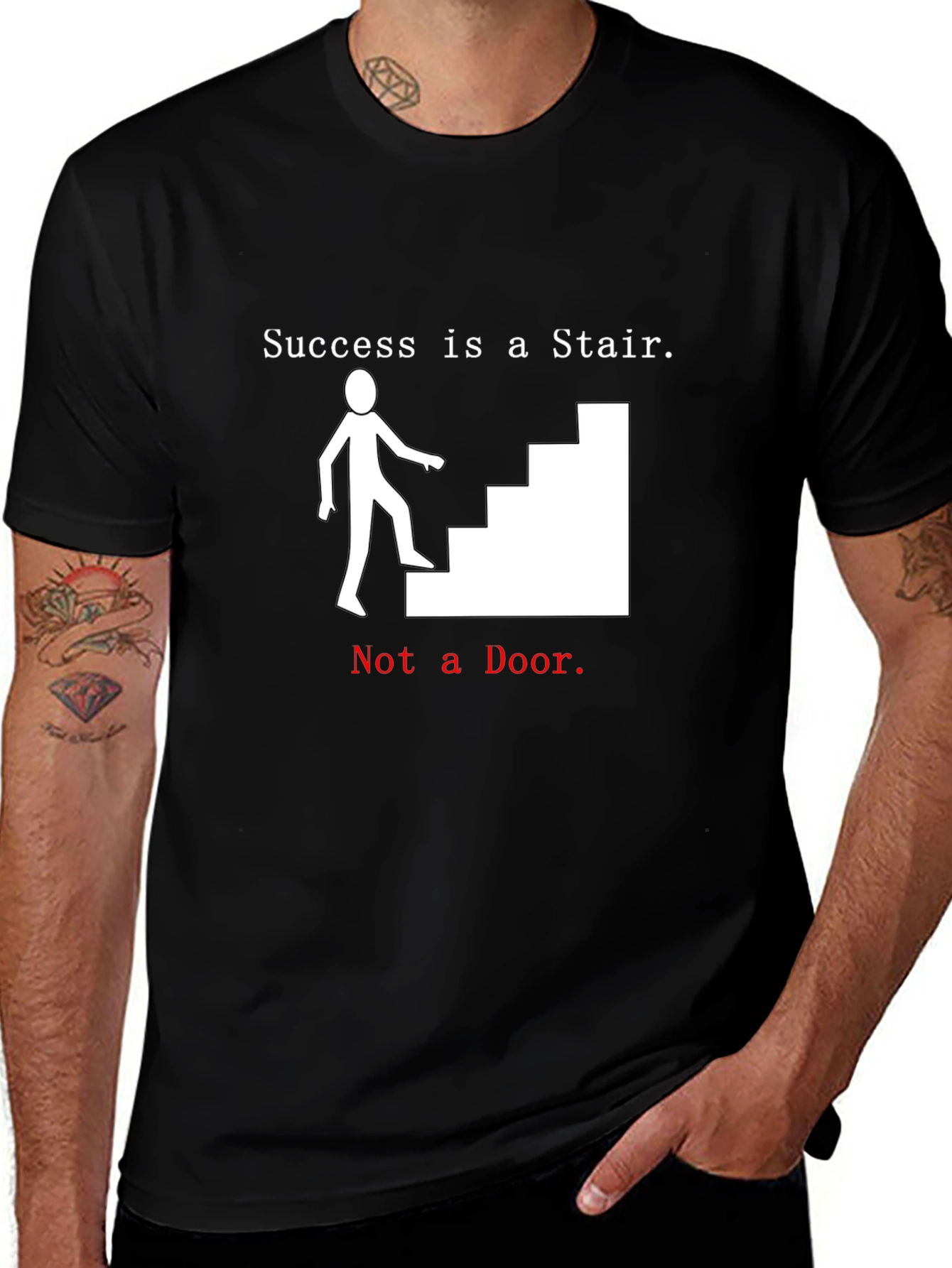 Success Stair T-Shirt - Motivational Tee