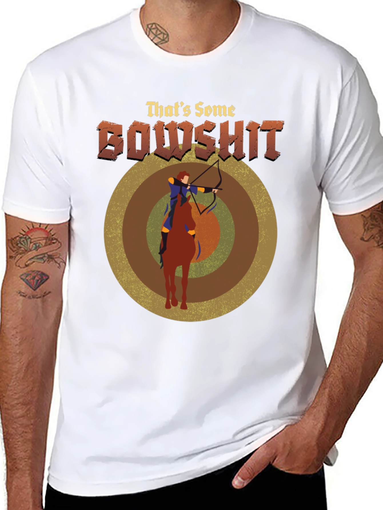 Thats Some Bowshit T-Shirt - Archery Horseback Riding