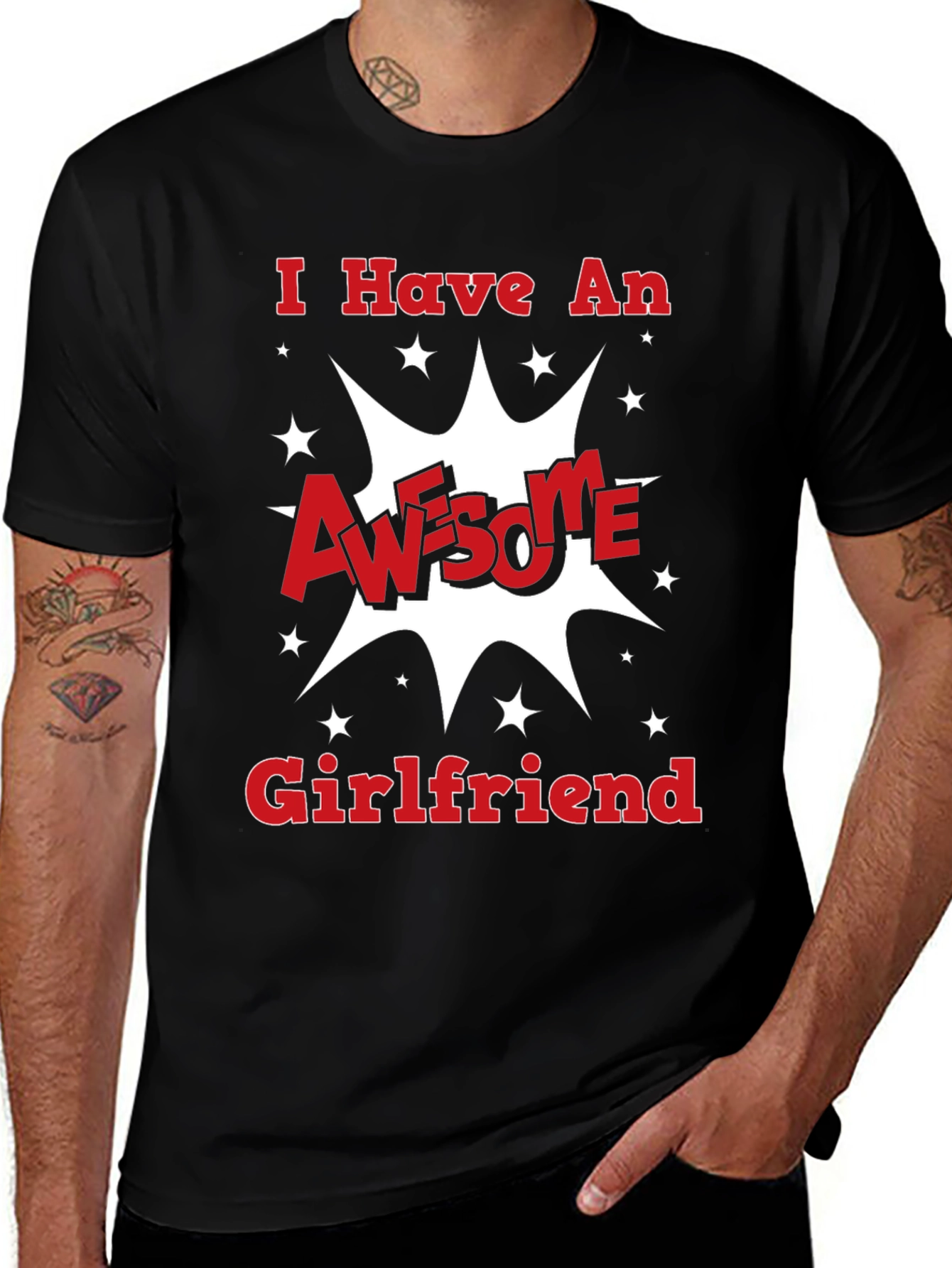 Awesome Girlfriend Black Graphic Tee