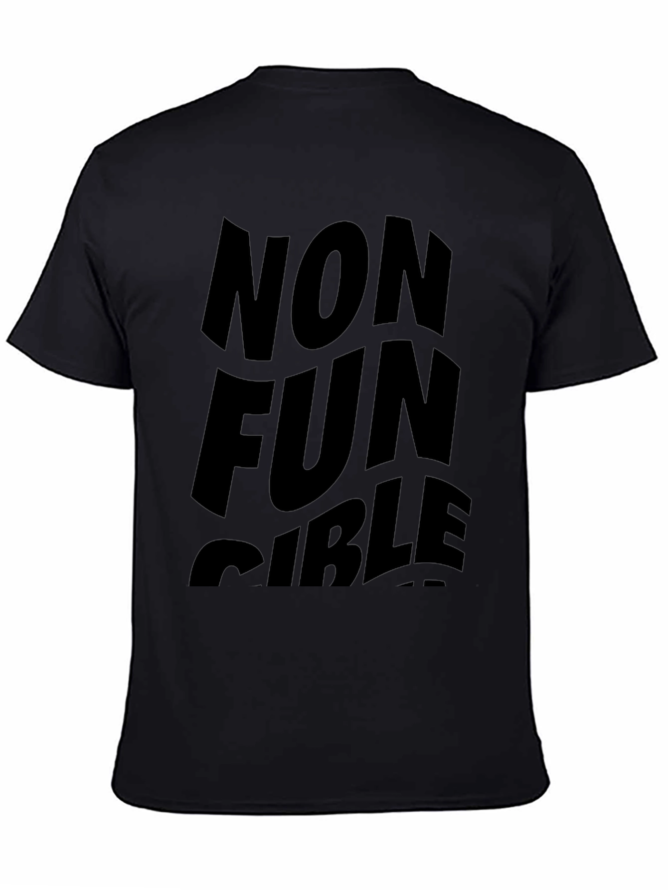 Non Fun Gible Black T-Shirt