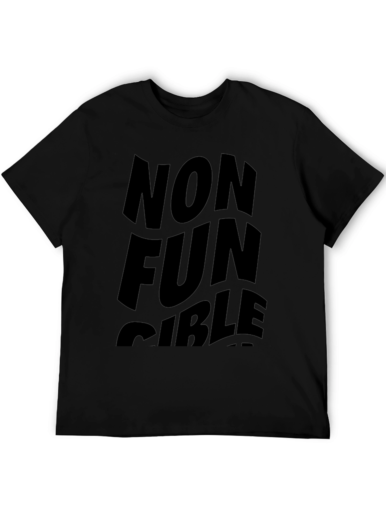 Non Fun Gible Black T-Shirt