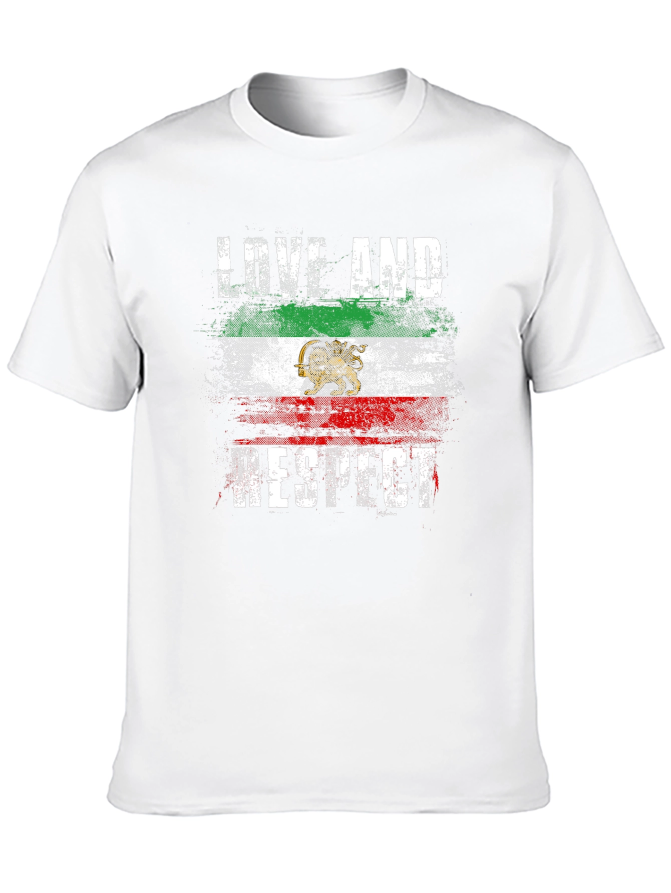Love and Respect Iran Flag T-Shirt