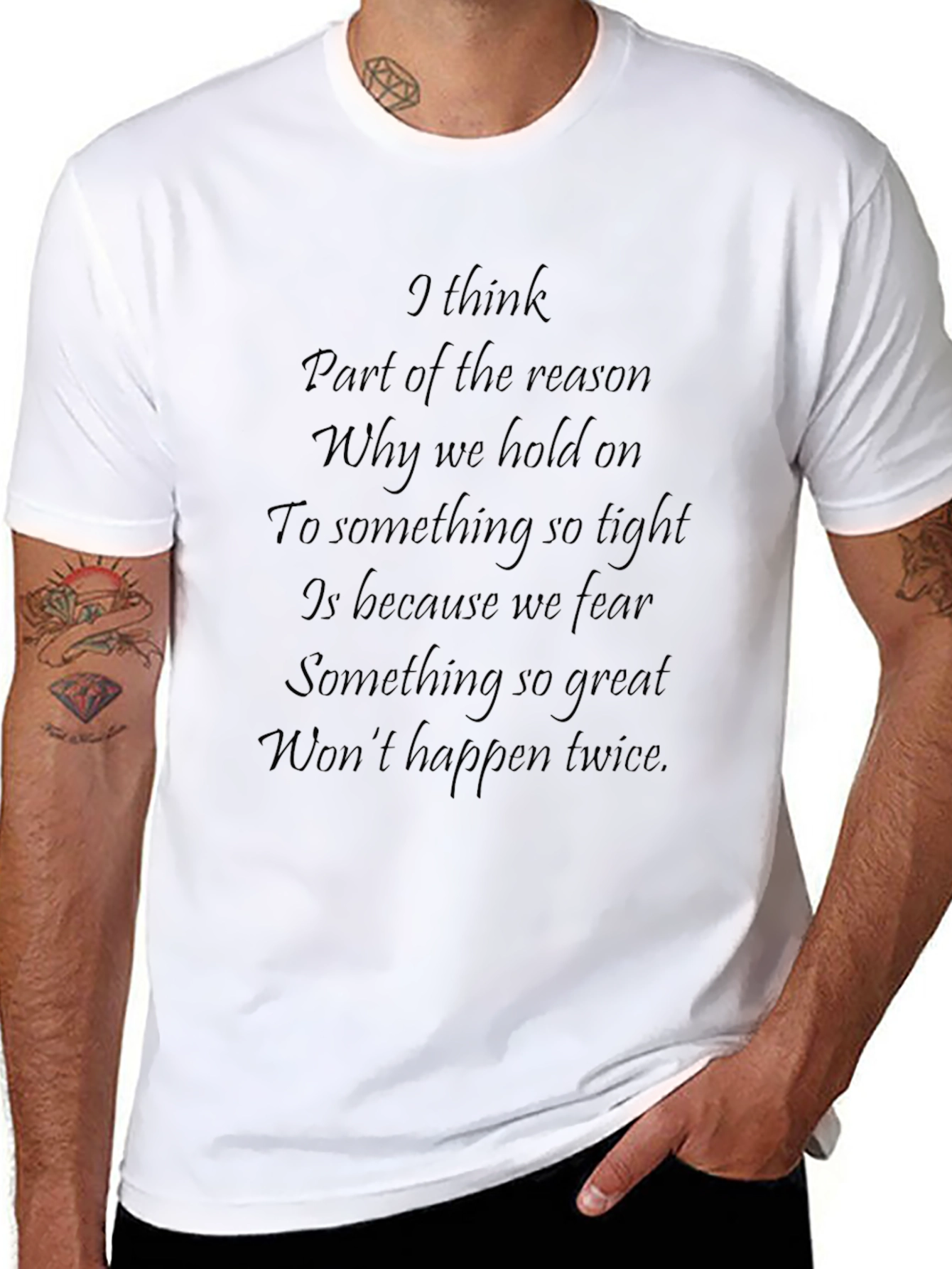 Inspirational Quote Black T-Shirt