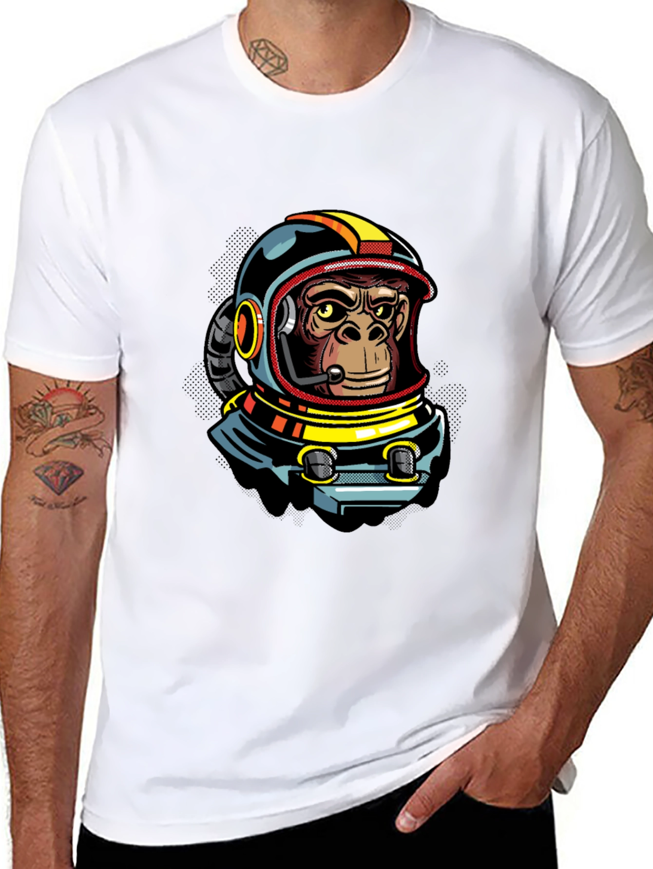 Astro Ape Graphic Tee - Cool Black T-Shirt