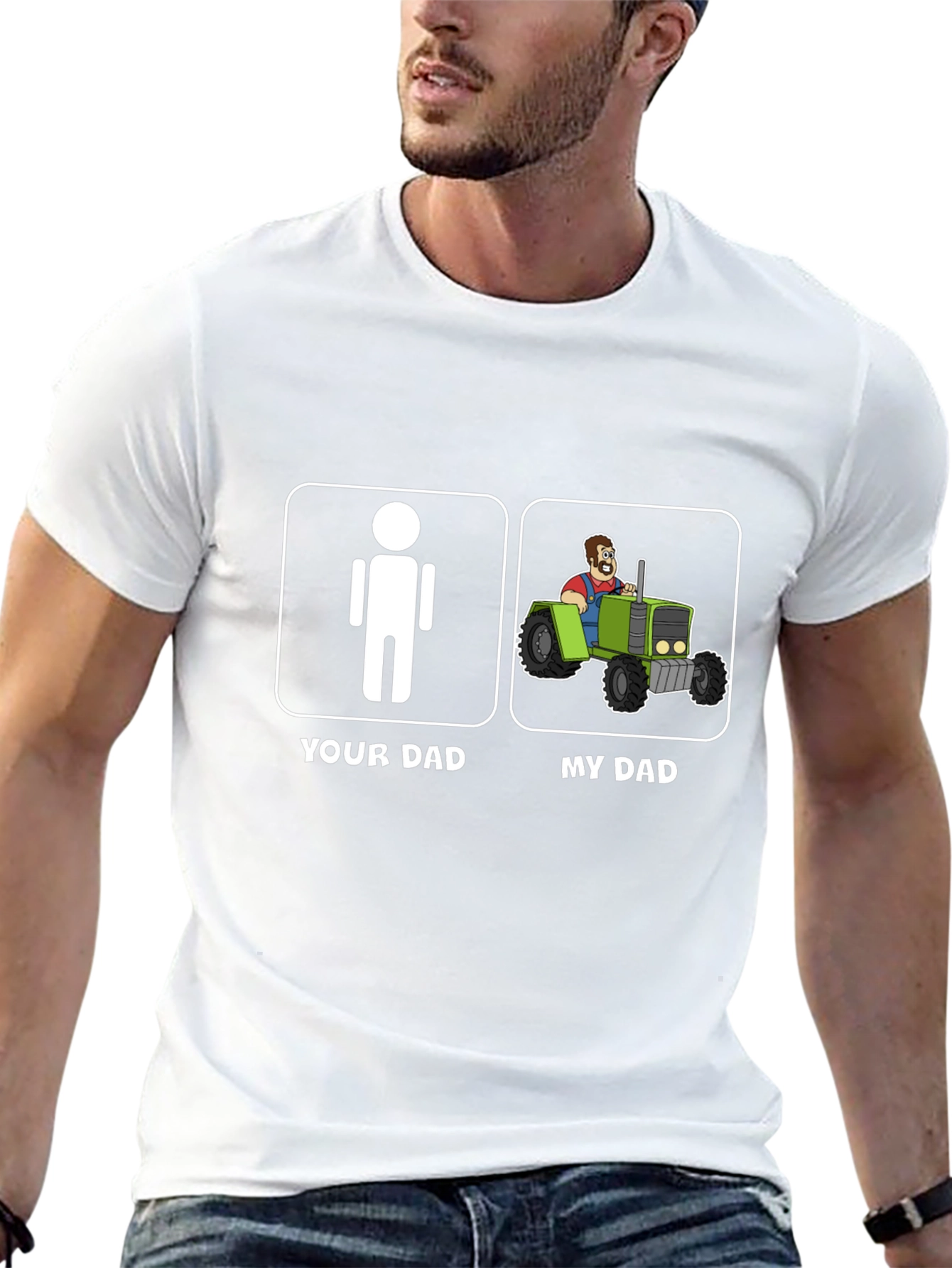 My Dad Tractor Graphic T-Shirt