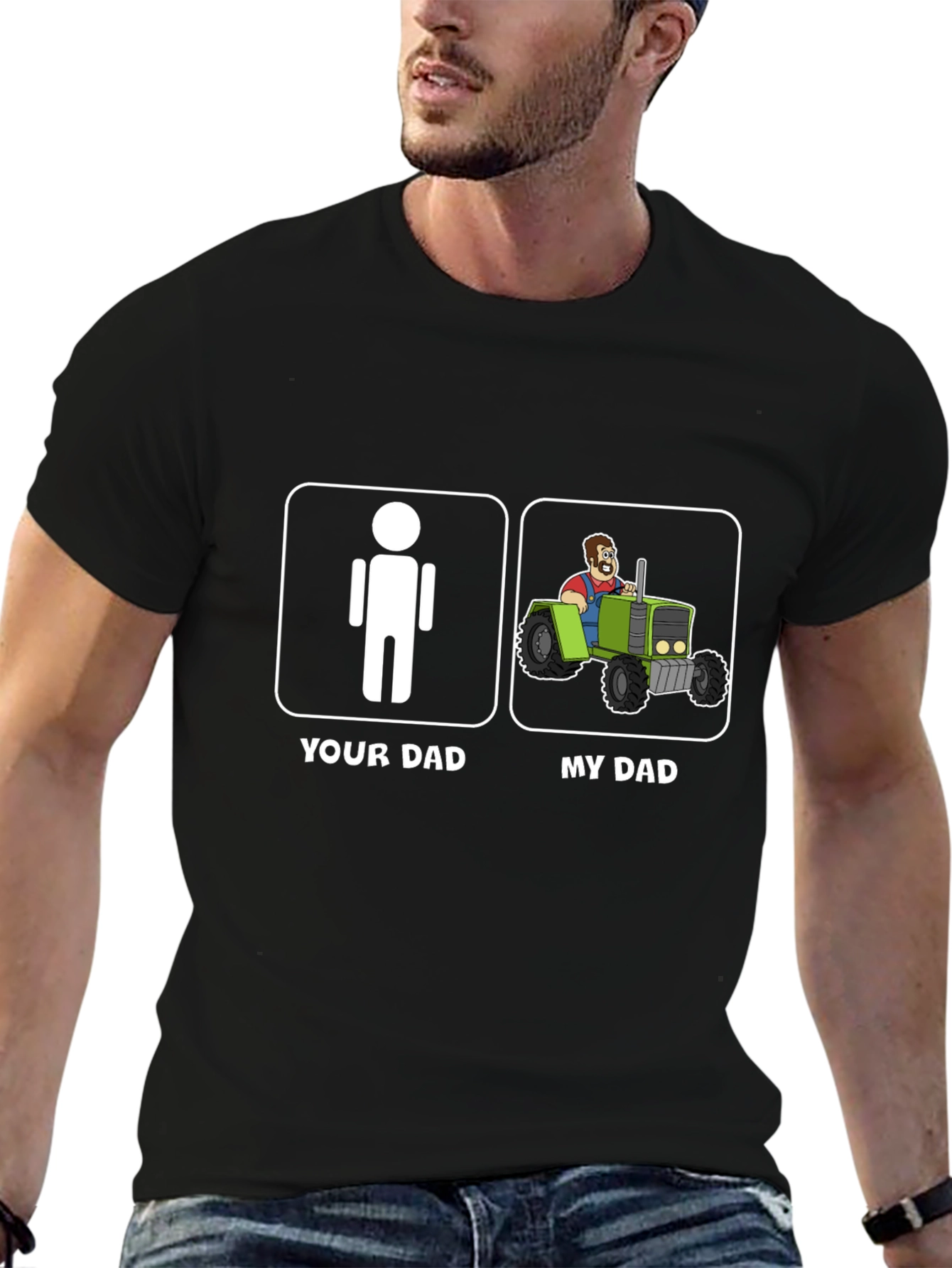 My Dad Tractor Graphic T-Shirt