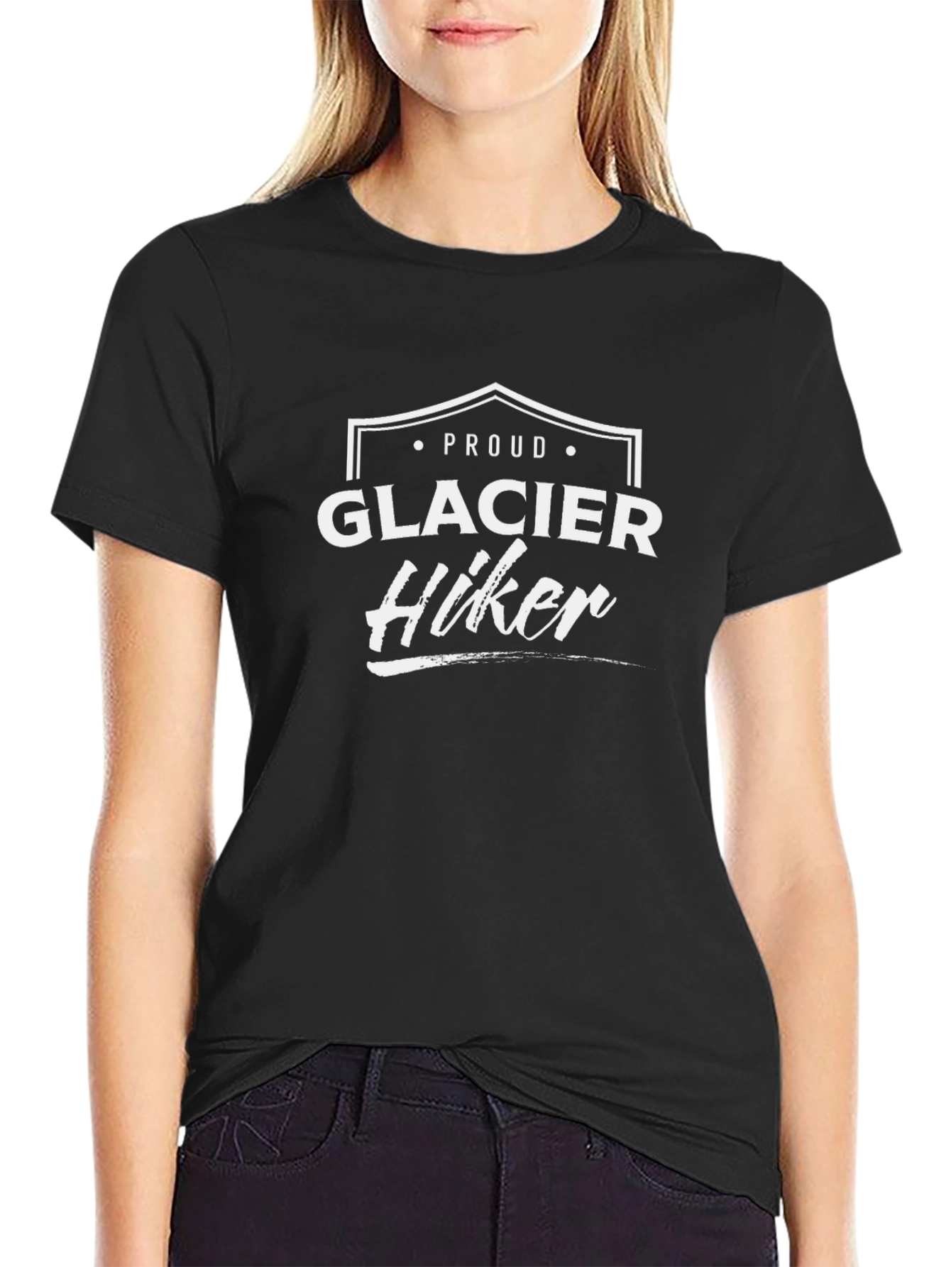 Proud Glacier Hiker Graphic T-Shirt