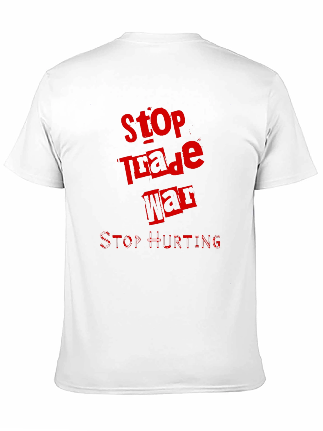 Stop Trade War Graphic Tee - Protest T-Shirt