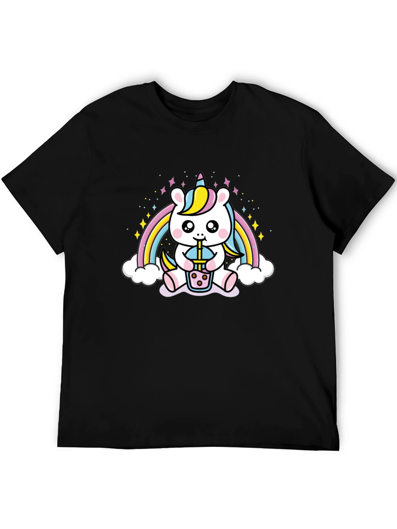 Unicorn Boba Tea Graphic T-Shirt