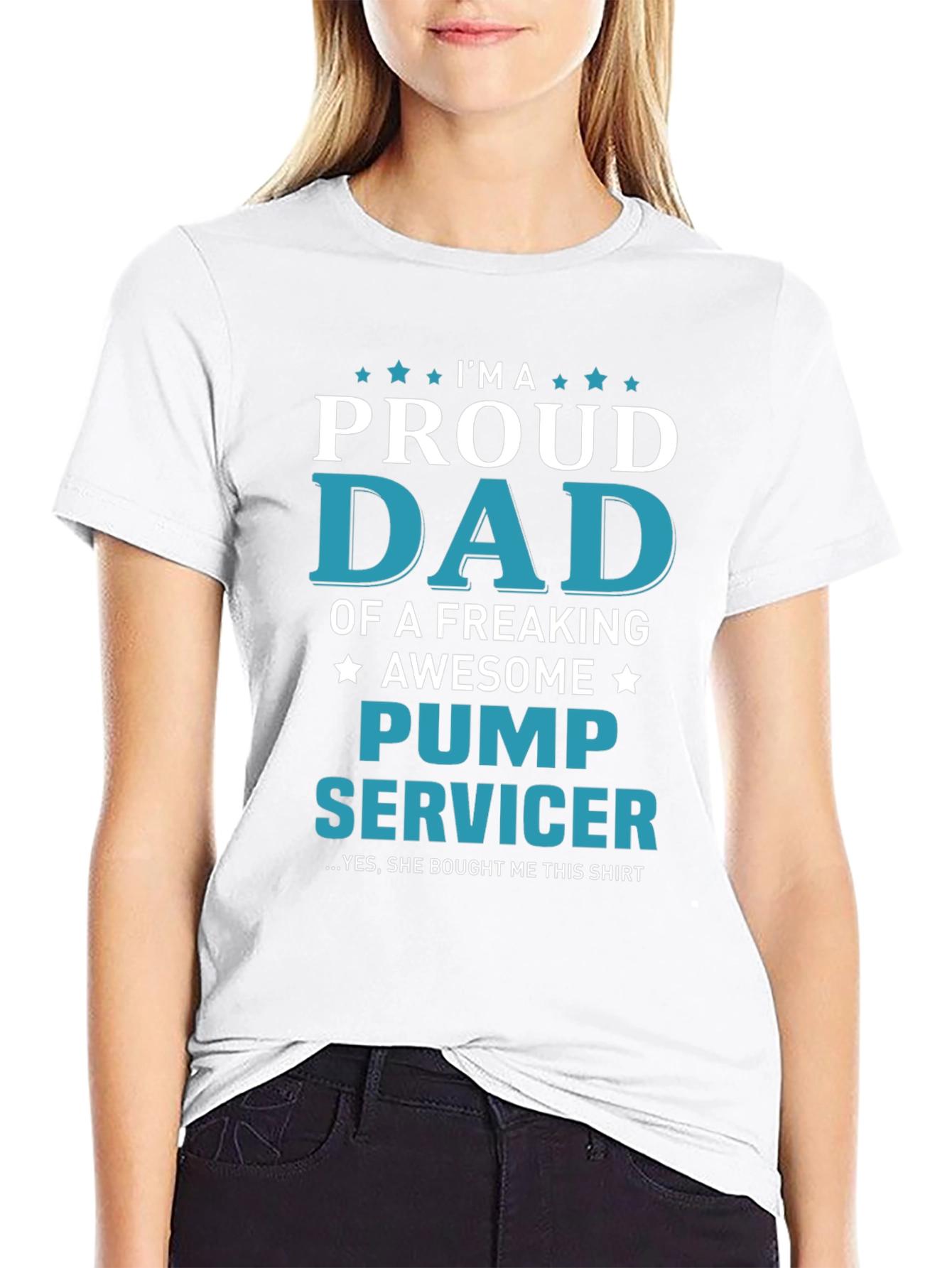 Proud Dad Pump Servicer Graphic T-Shirt