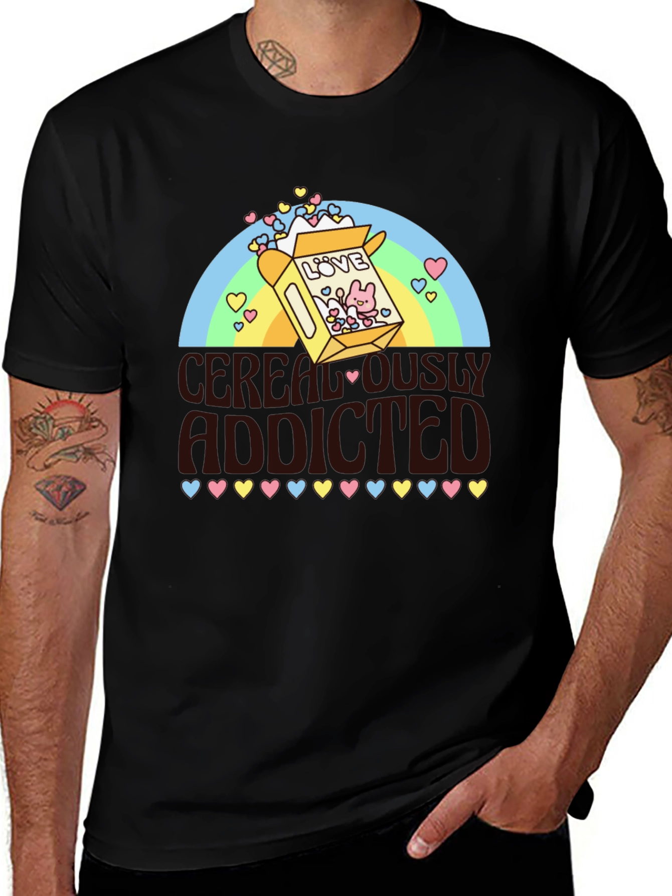 Cerealously Addicted Graphic Tee