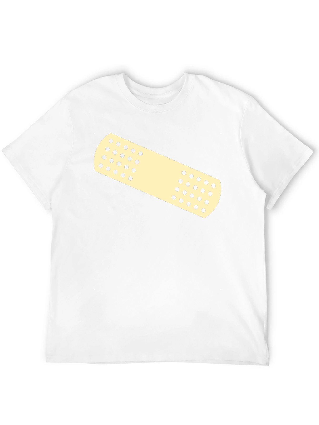 Novelty Band-Aid Graphic Tee - Casual Comfort