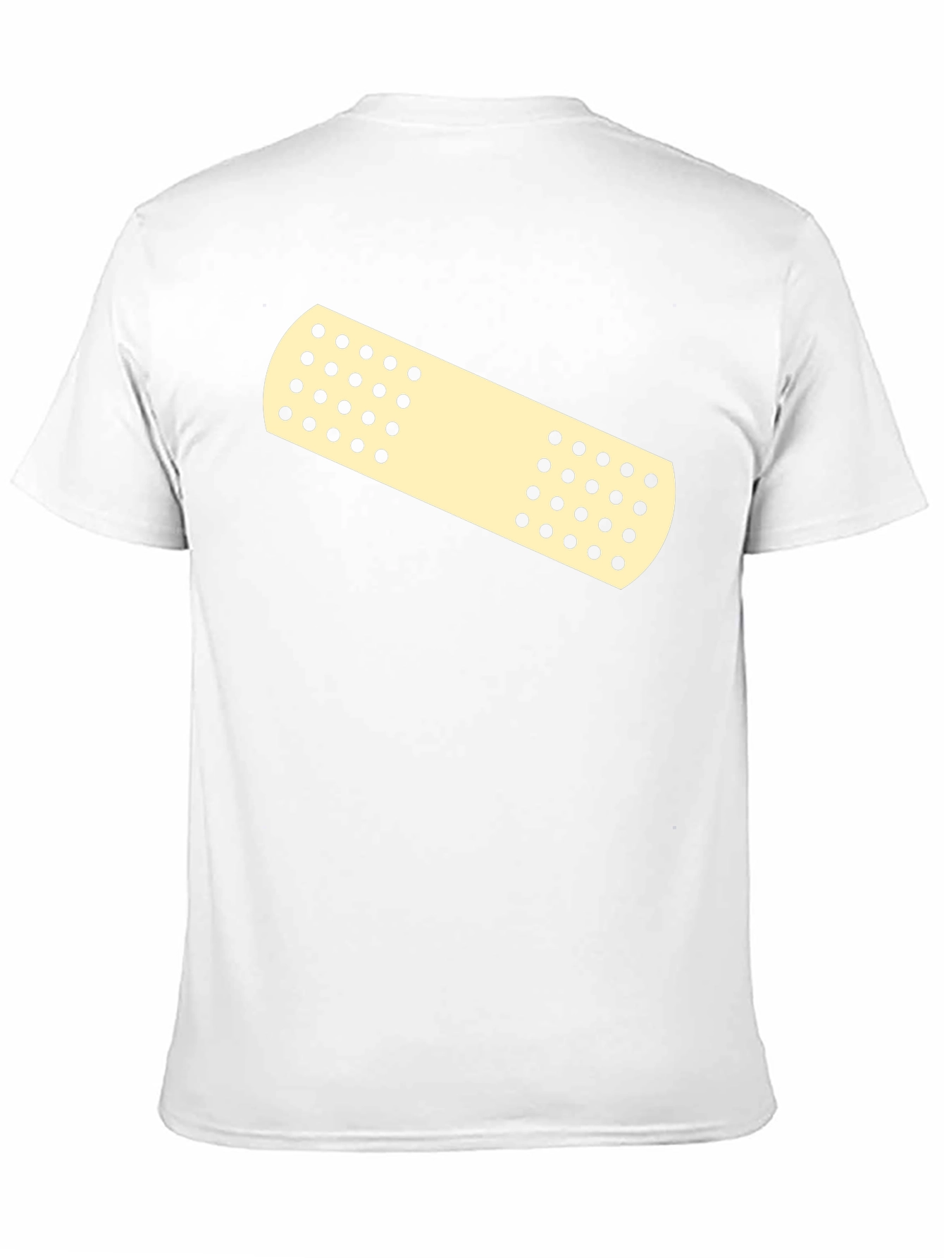 Novelty Band-Aid Graphic Tee - Casual Comfort
