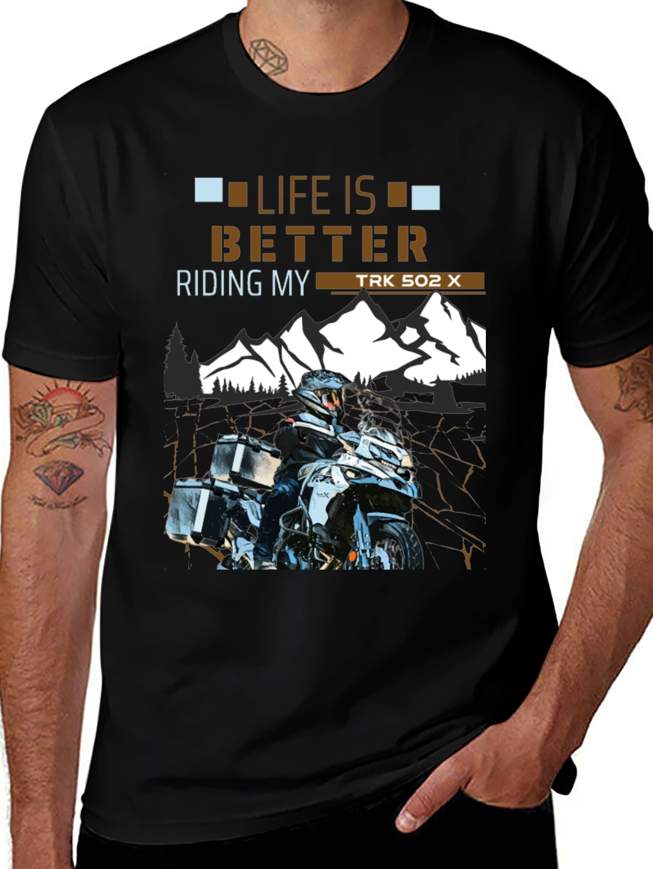 Life is Better Riding TRK 502 X T-Shirt