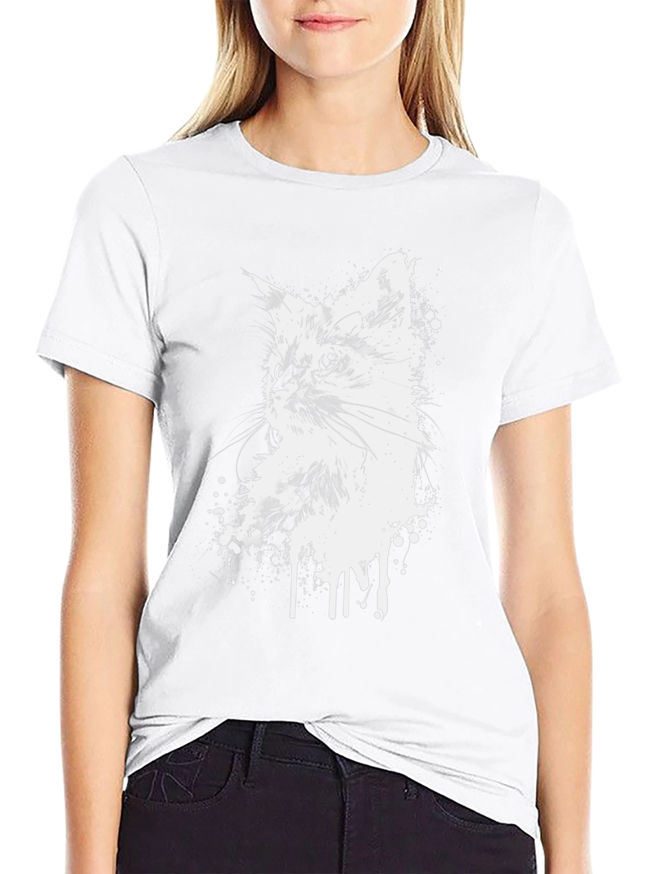 Cool Cat Graphic Black T-Shirt