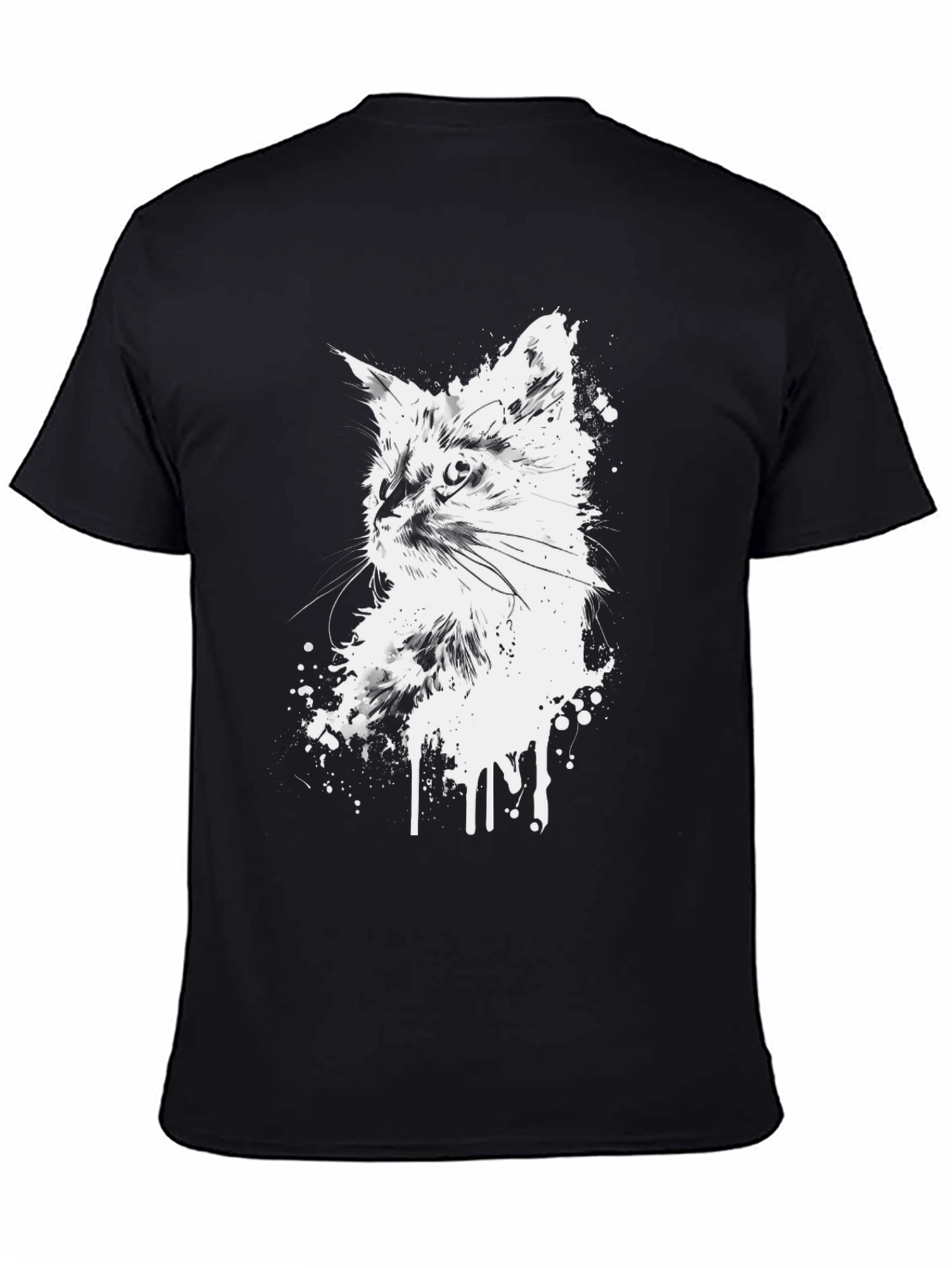Cool Cat Graphic Black T-Shirt