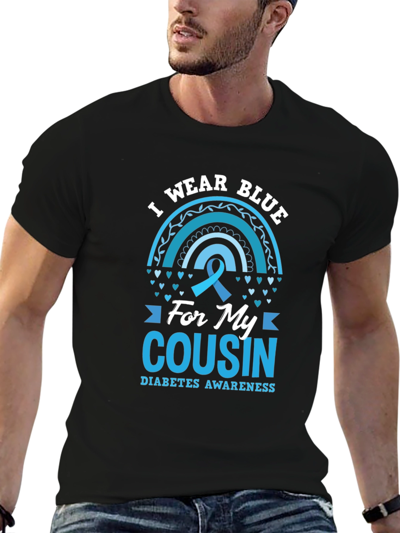 Diabetes Awareness Blue Cousin T-Shirt