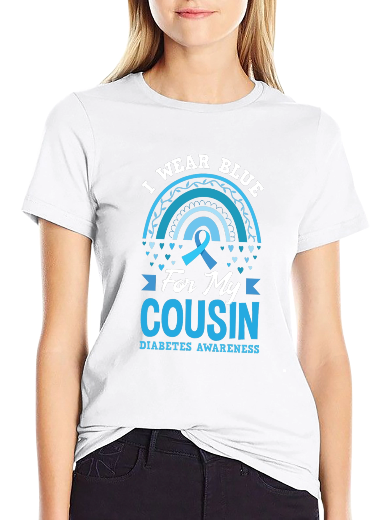 Diabetes Awareness Blue Cousin T-Shirt