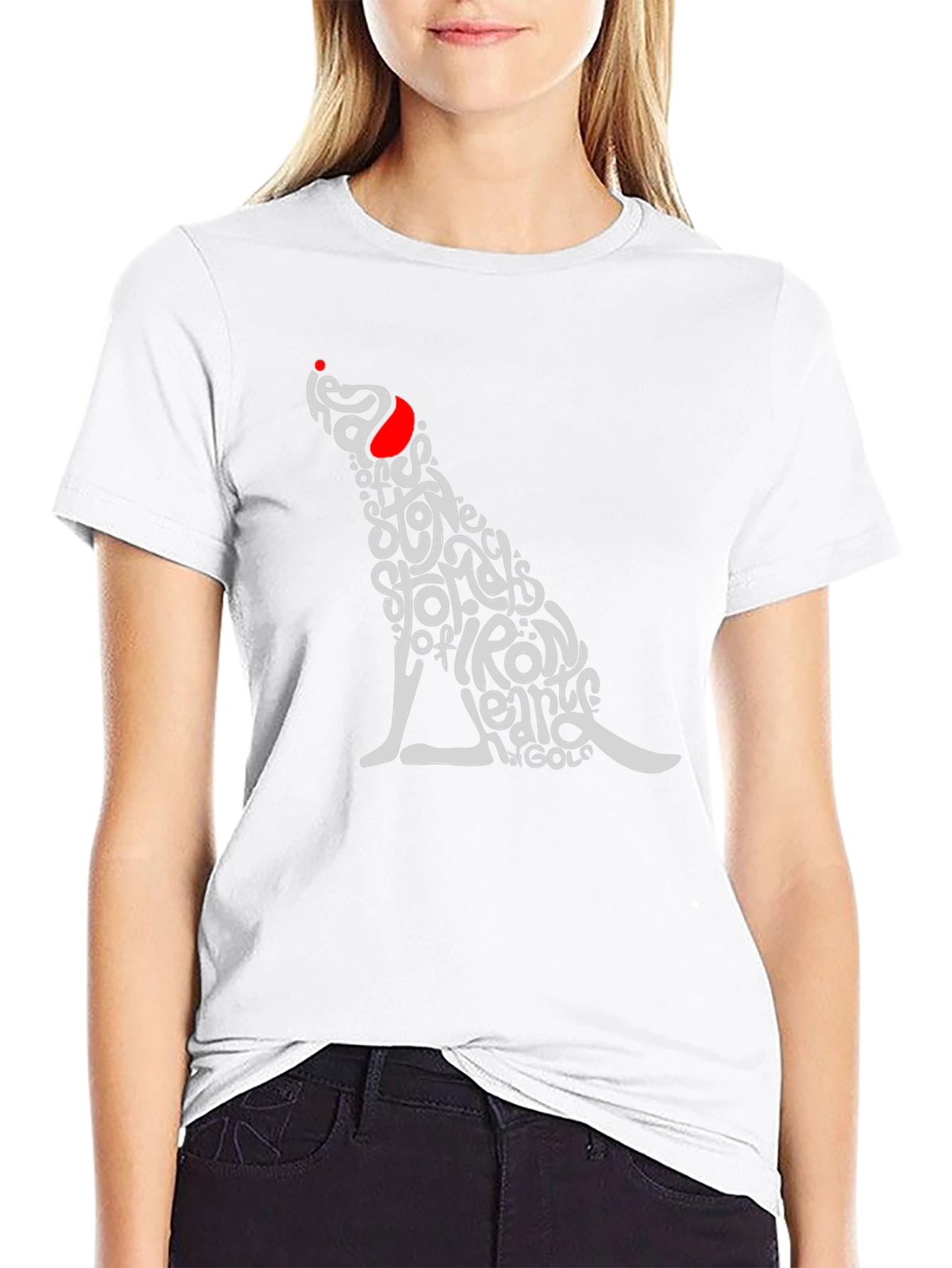 Dog Typography T-Shirt - Heads of Stone