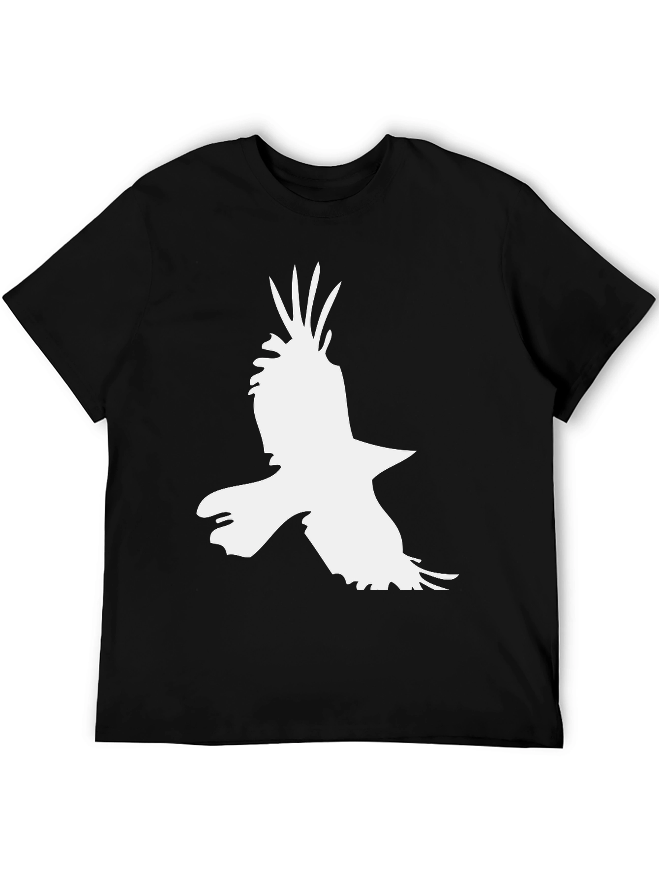 Raven Silhouette Black T-Shirt - Bold Graphic Tee