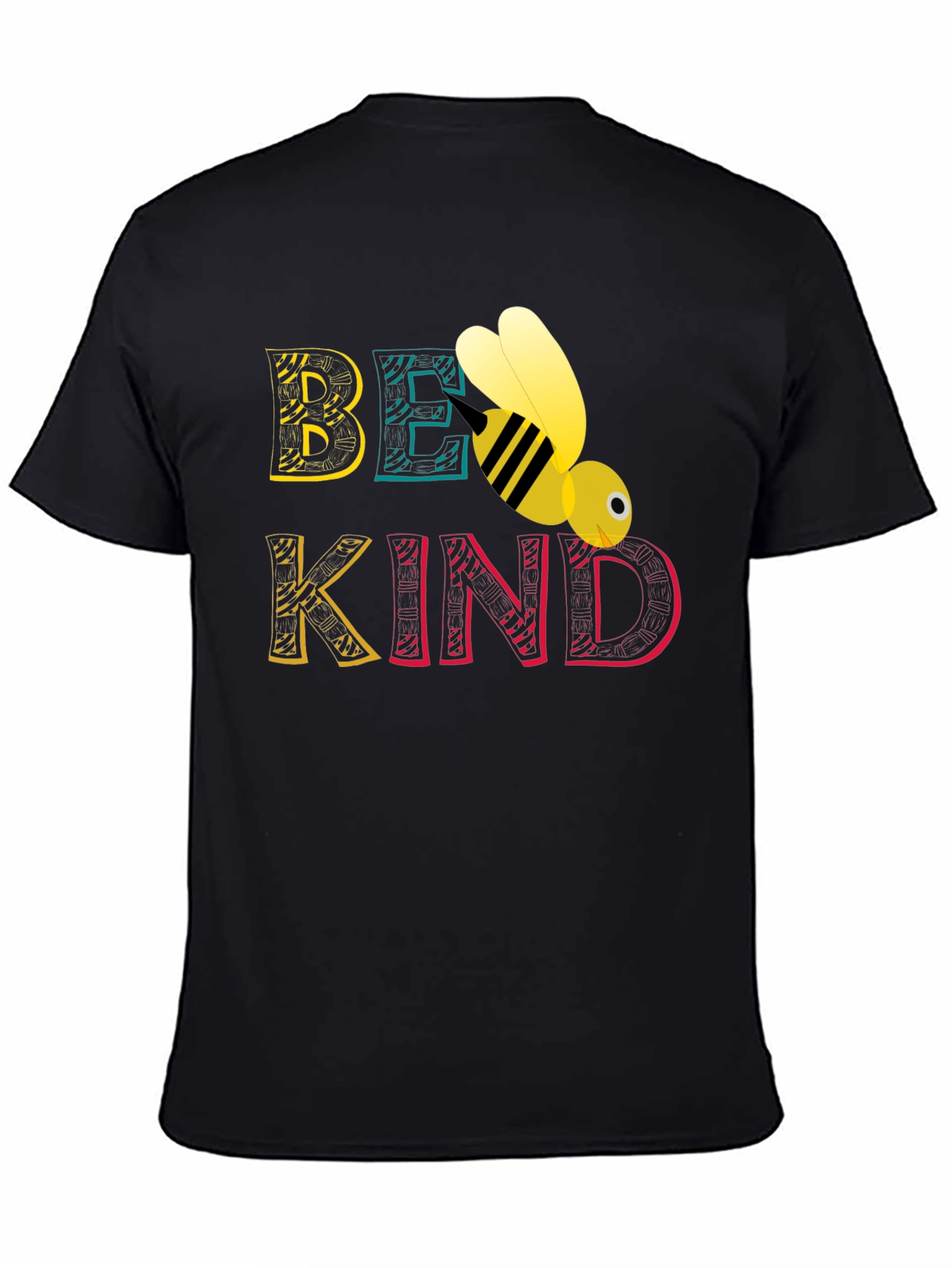 Be Kind Bee Graphic Tee - Black Unisex T-Shirt