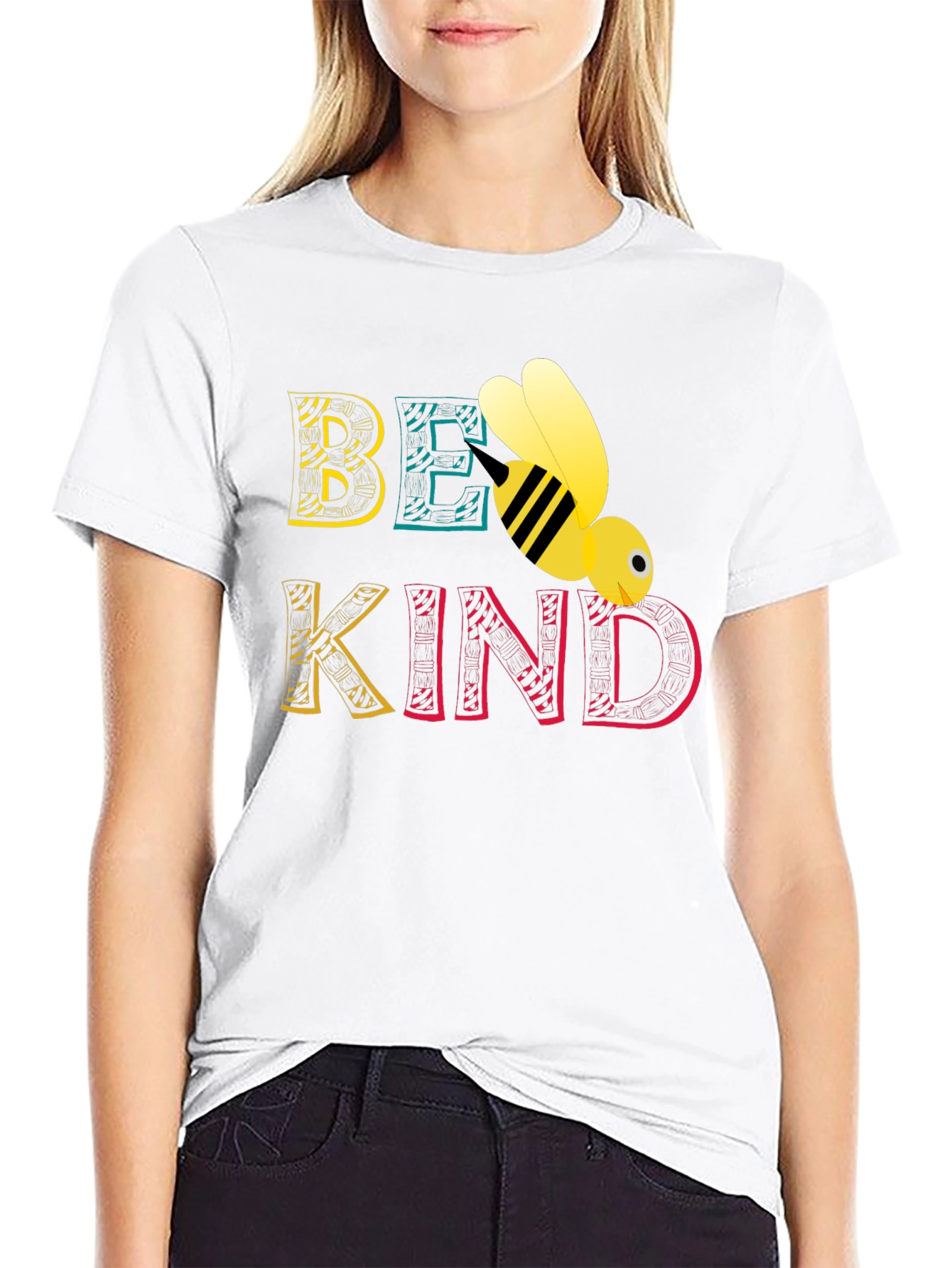 Be Kind Bee Graphic Tee - Black Unisex T-Shirt