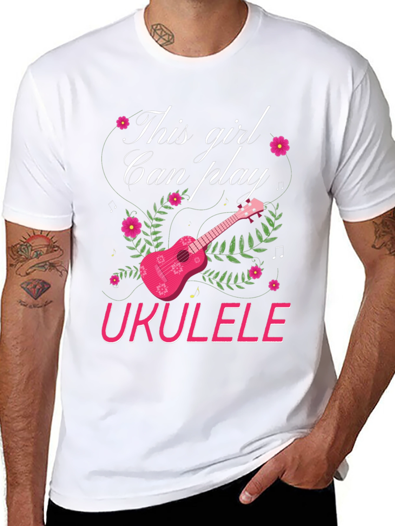 This Girl Can Play Ukulele T-Shirt