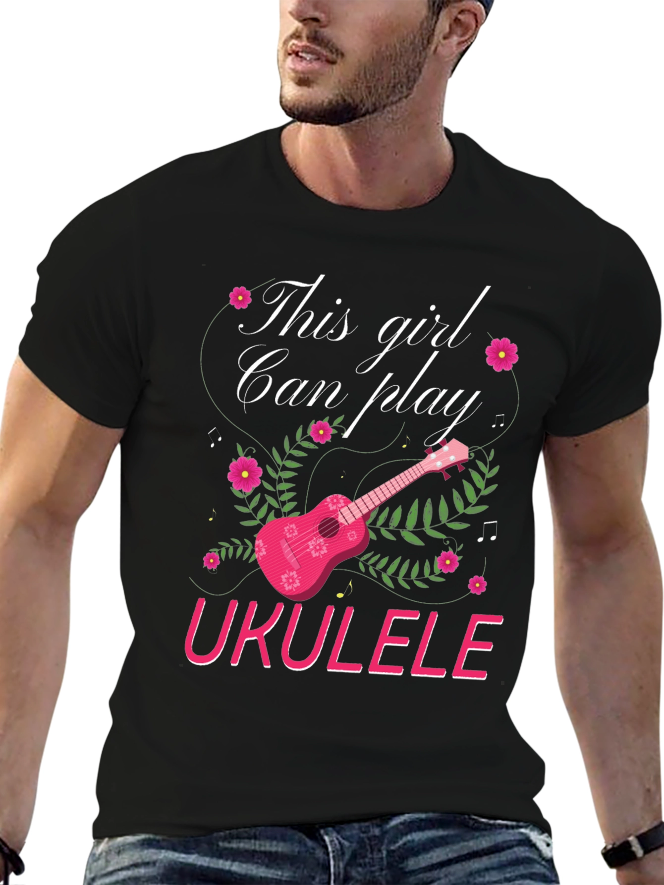 This Girl Can Play Ukulele T-Shirt