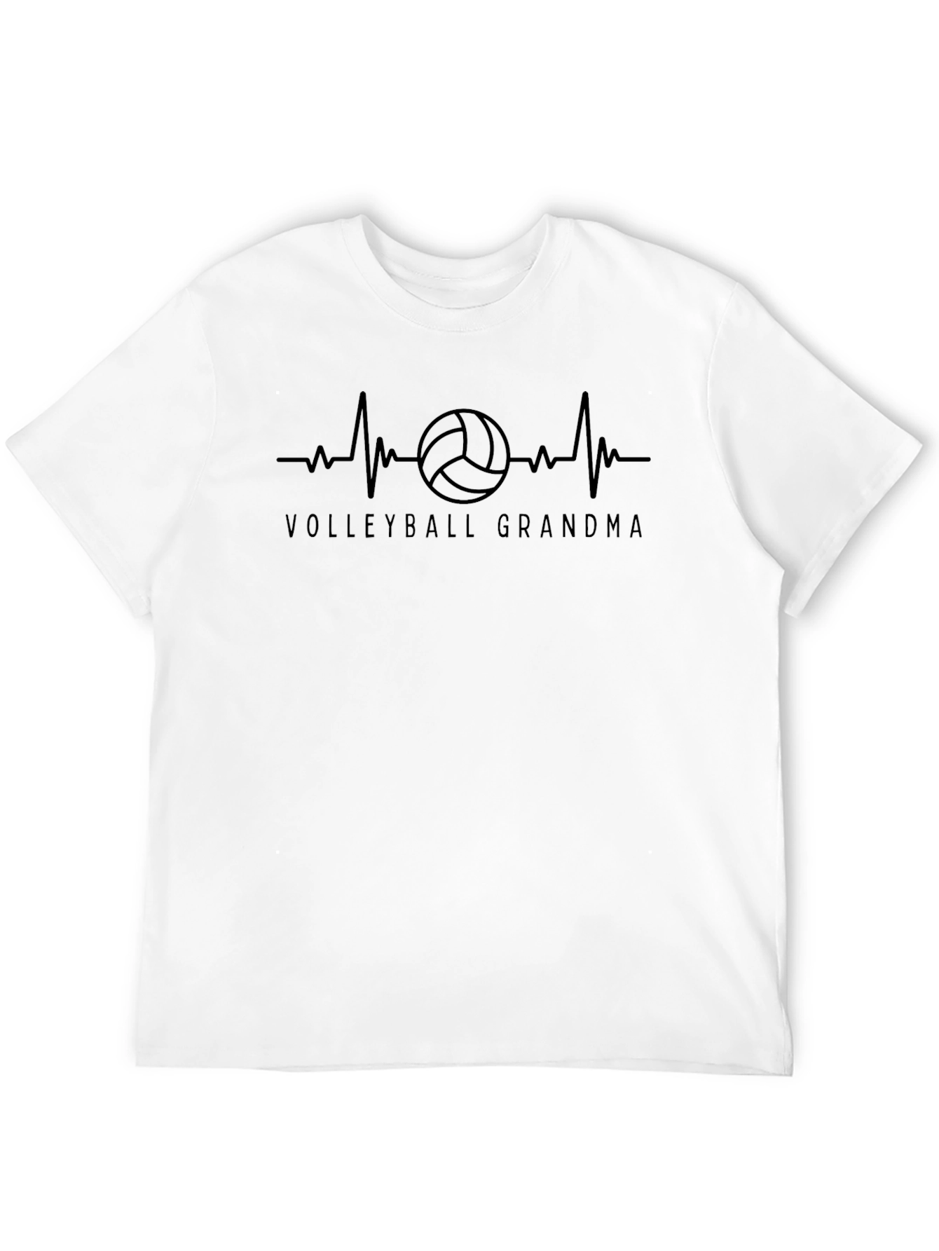Volleyball Grandma Heartbeat T-Shirt