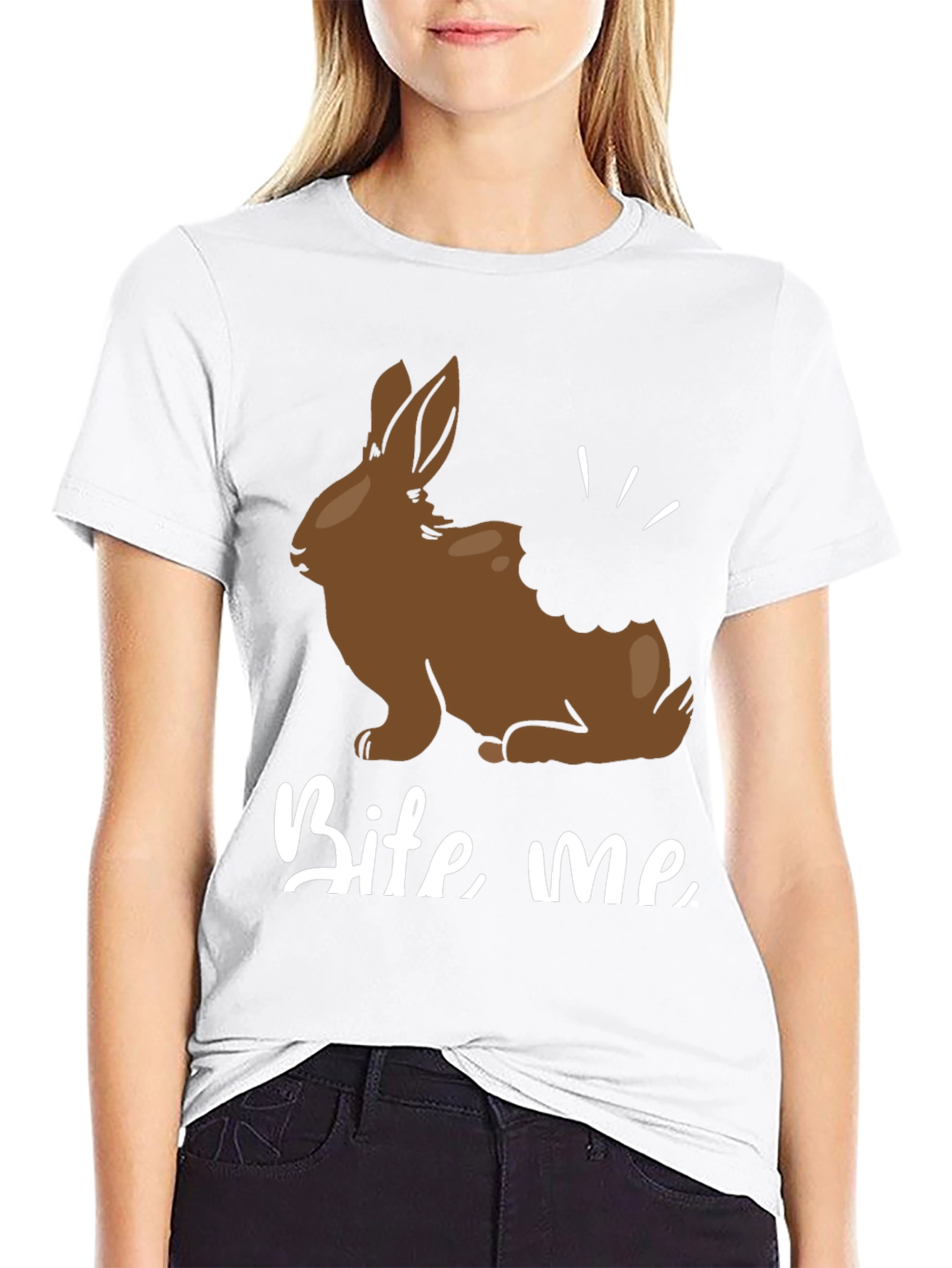 Bite Me Chocolate Bunny T-Shirt