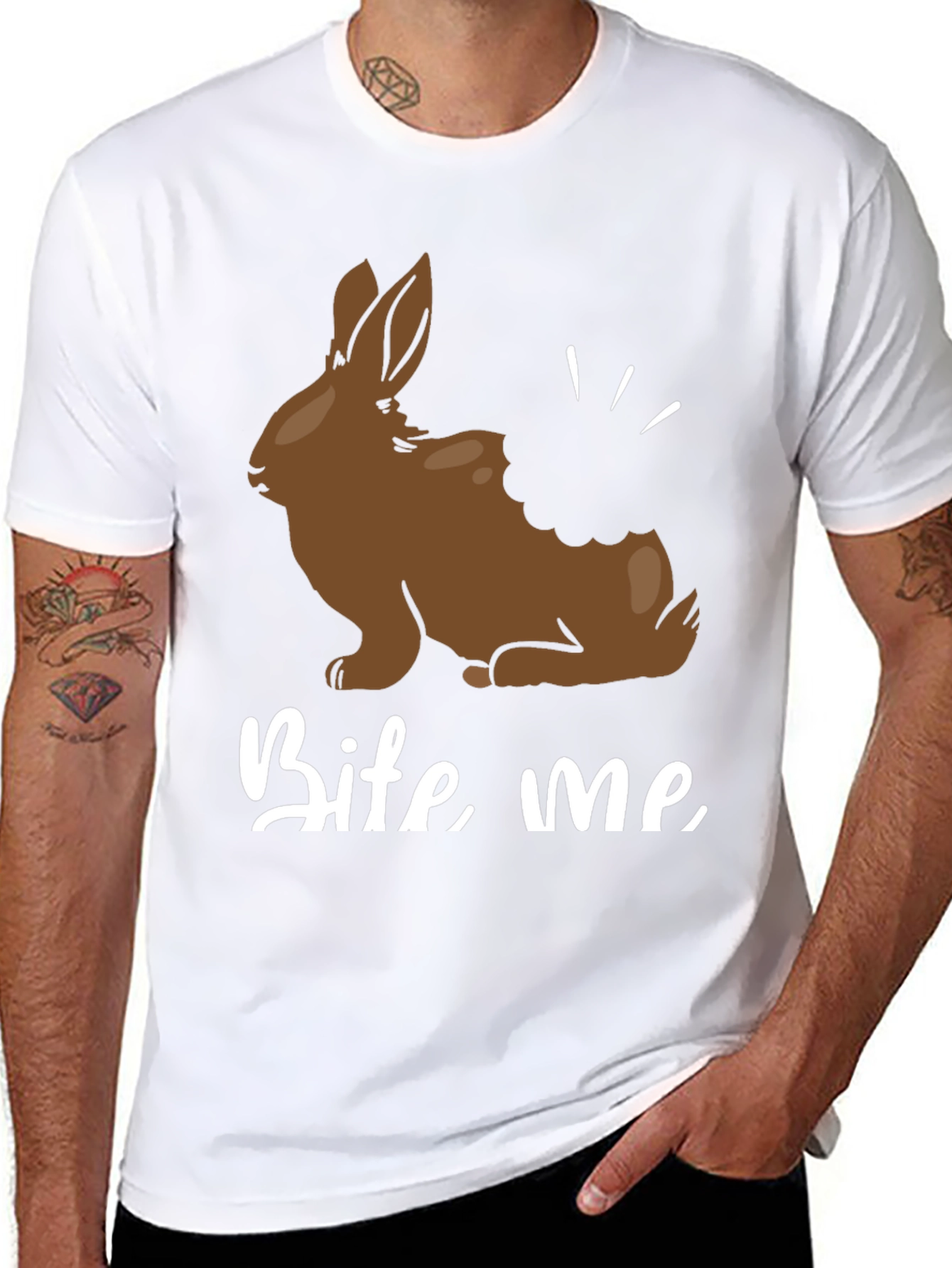 Bite Me Chocolate Bunny T-Shirt