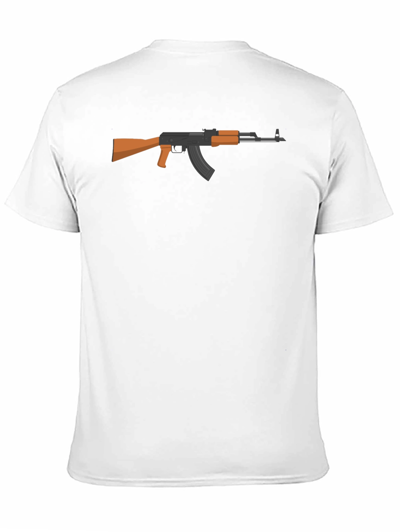 AK-47 Graphic Tee - Black Cotton T-Shirt