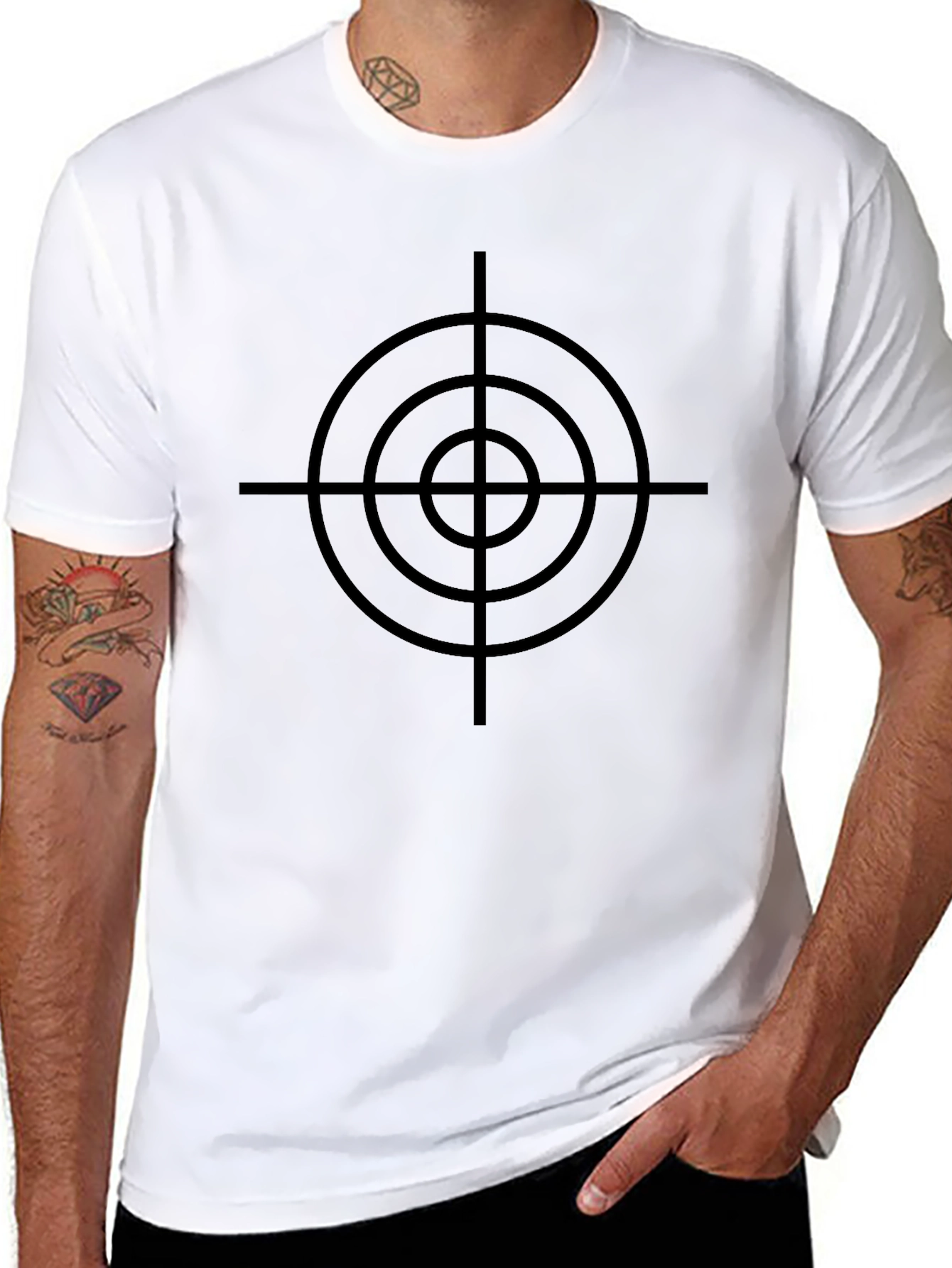 Target Graphic T-Shirt - Black Crew Neck Tee