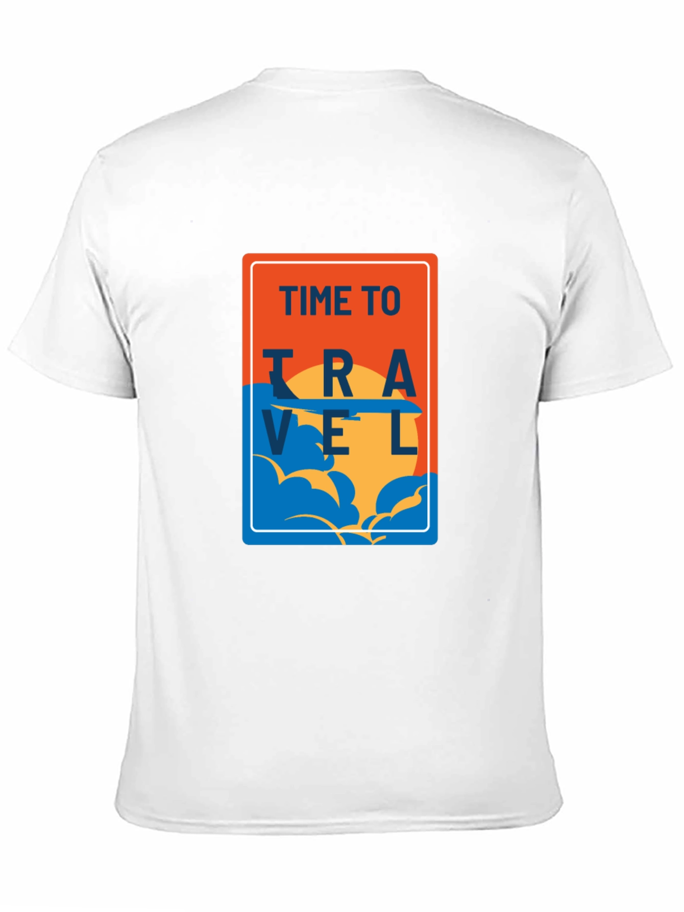 Time to Travel Black Graphic Tee