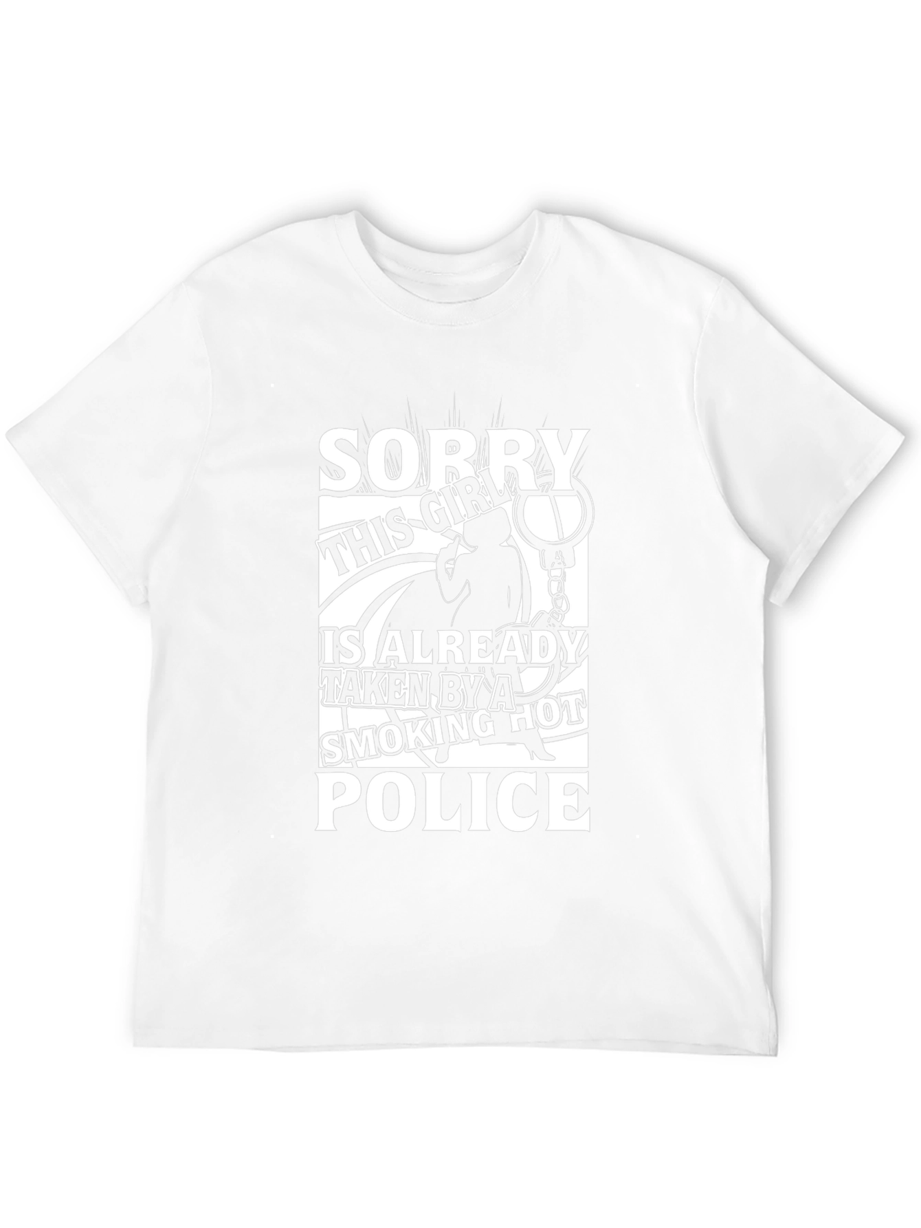 Funny Police Girlfriend T-Shirt Smoking Hot Cop Wife Tee