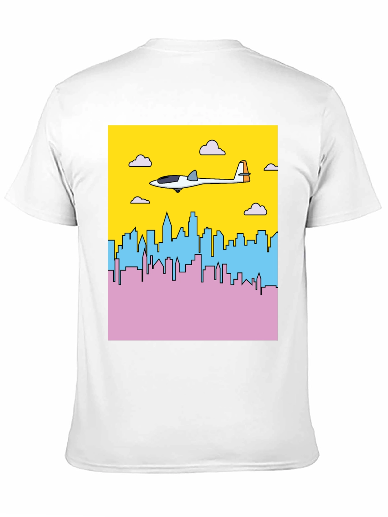 Glider Over City Graphic T-Shirt