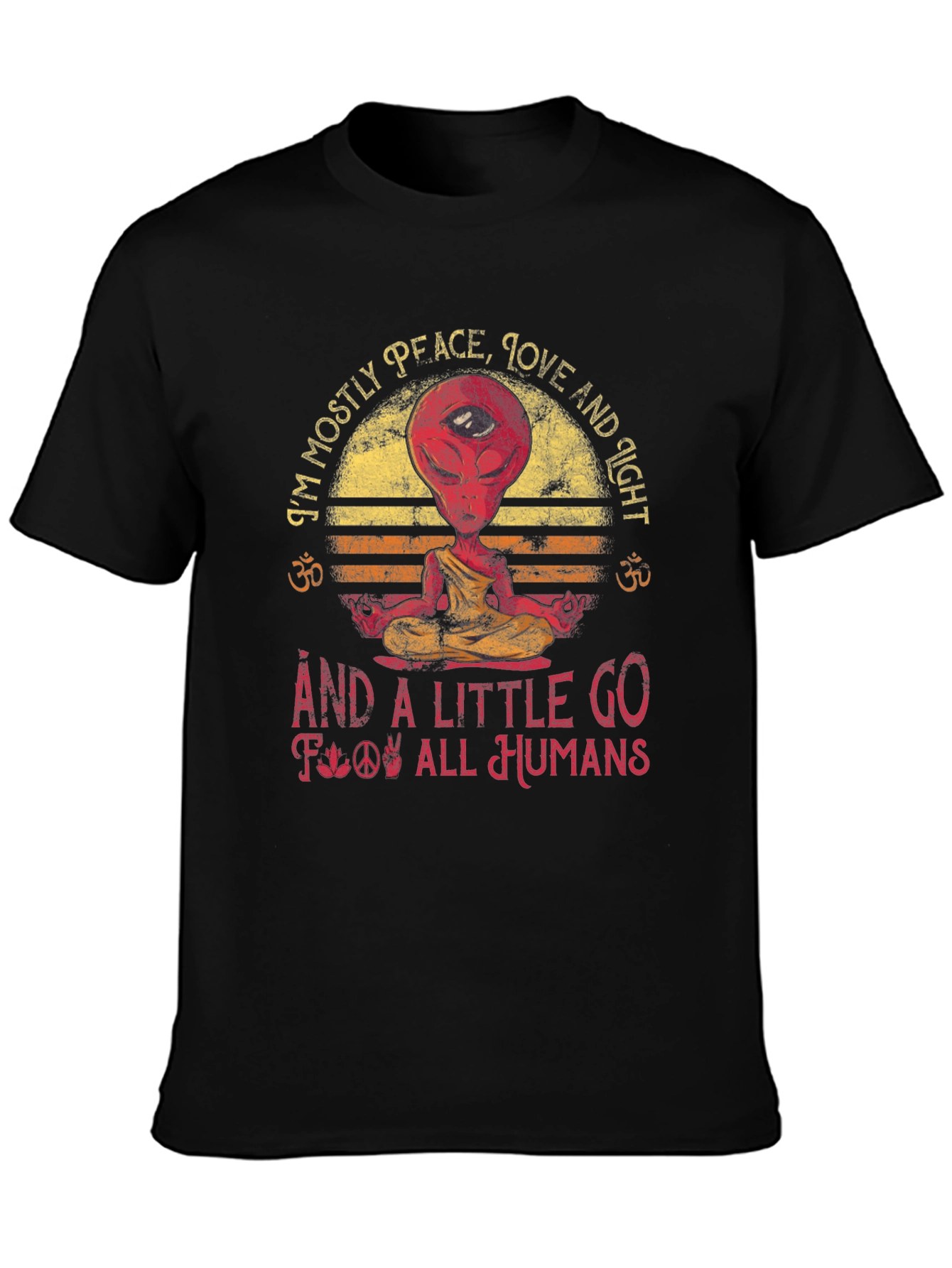Peace Love and Light Alien T-Shirt