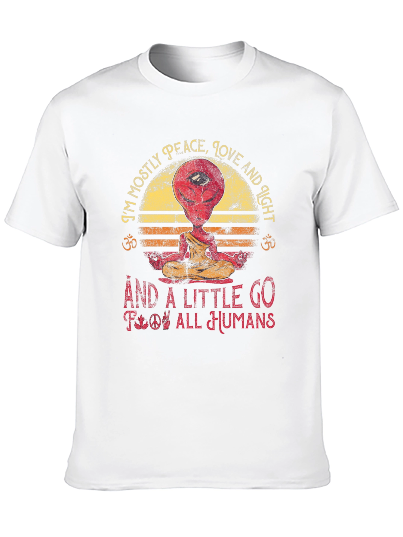Peace Love and Light Alien T-Shirt