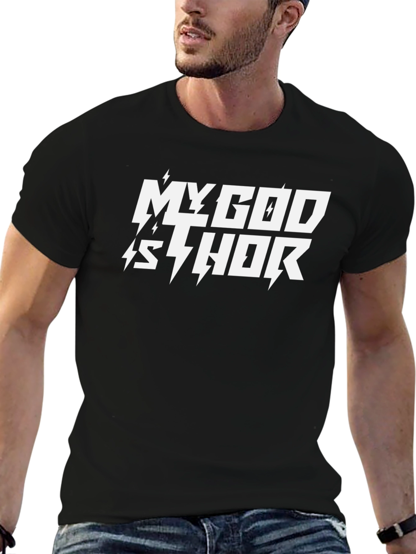 My God is Thor Black T-Shirt
