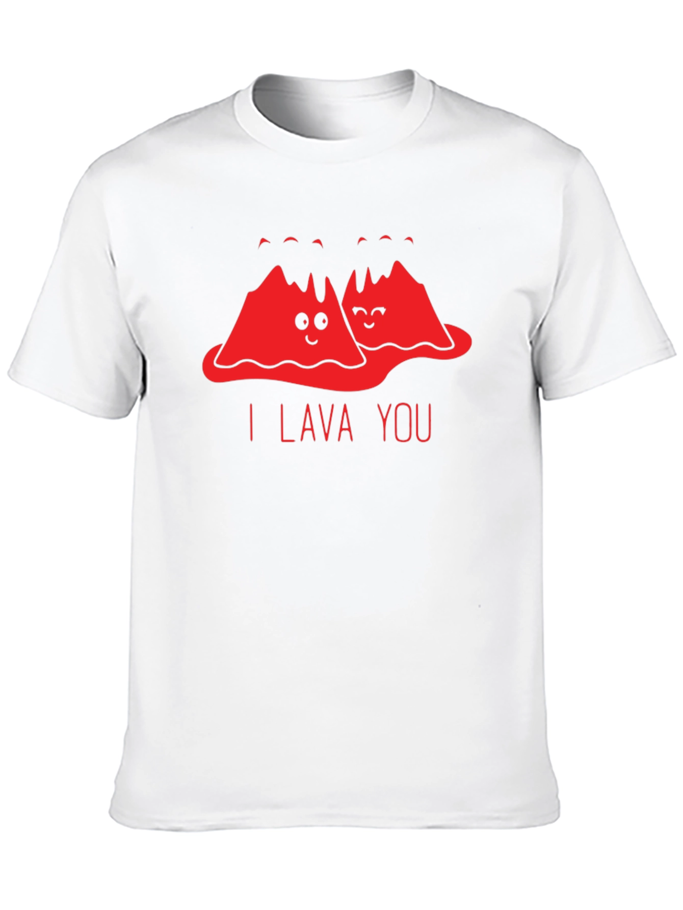 I Lava You Funny Graphic T-Shirt - Black