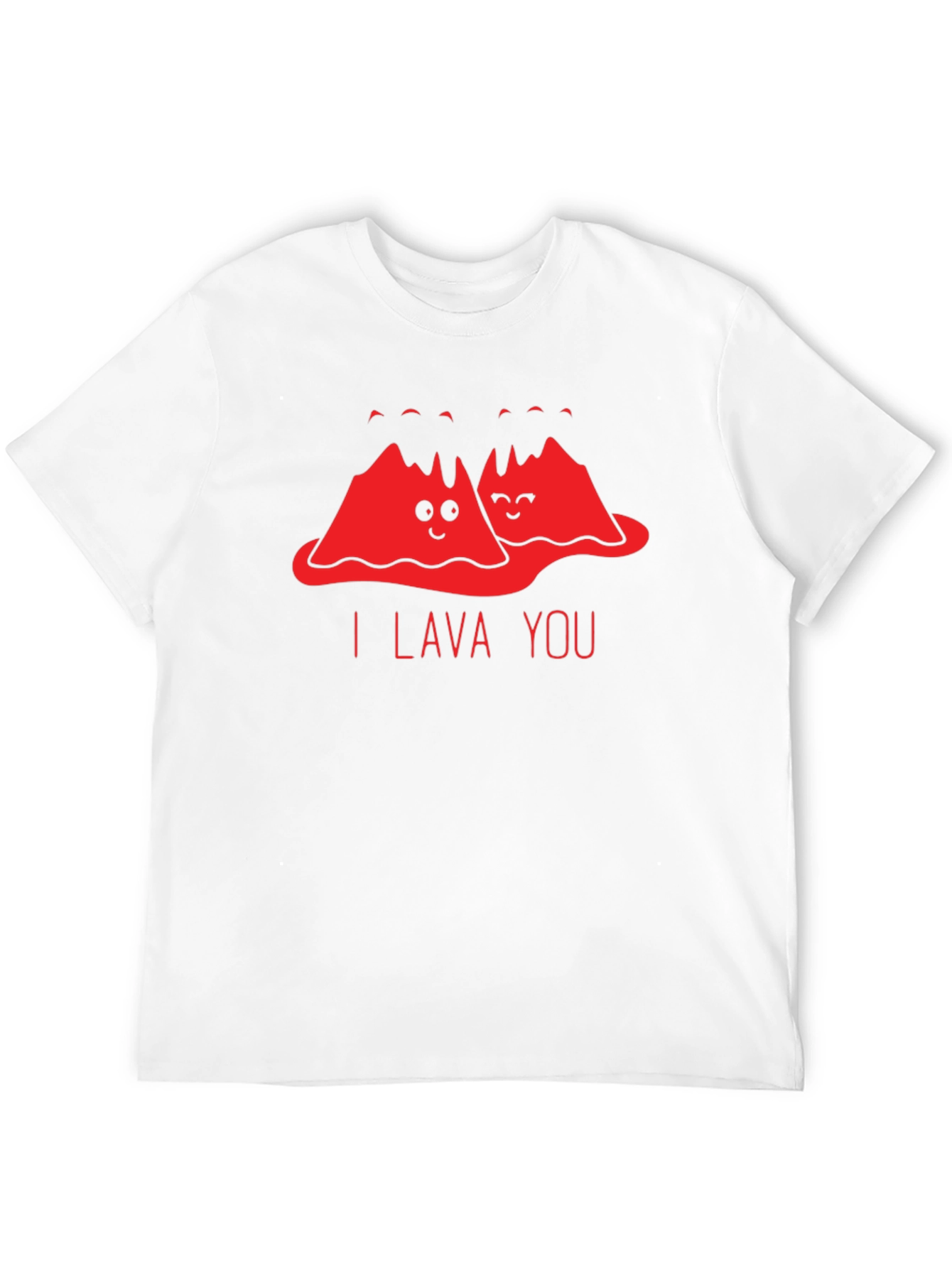 I Lava You Funny Graphic T-Shirt - Black