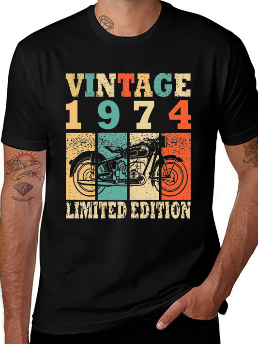 Vintage 1974 Limited Edition Motorcycle T-Shirt