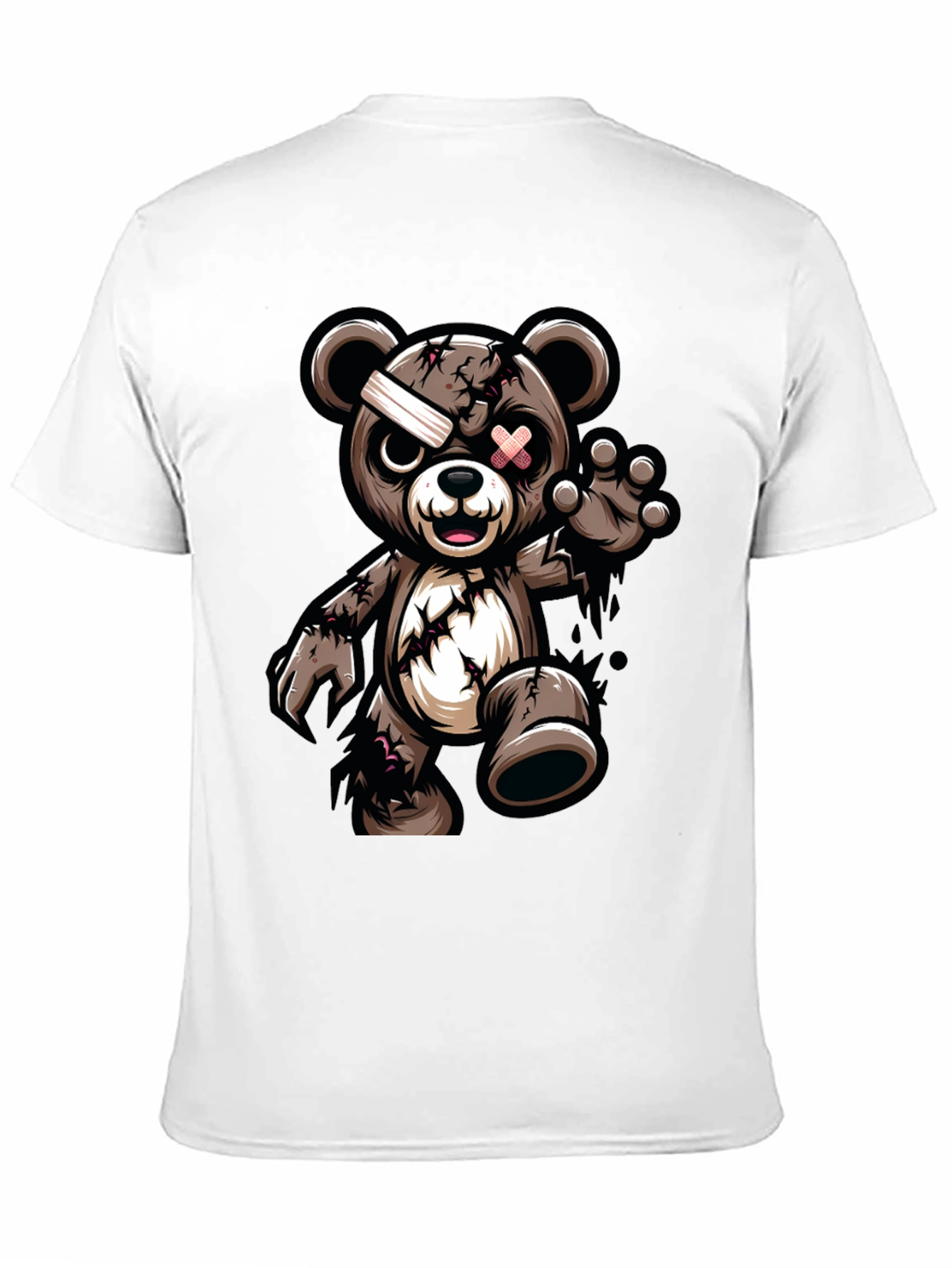 Zombie Teddy Bear Graphic T-Shirt