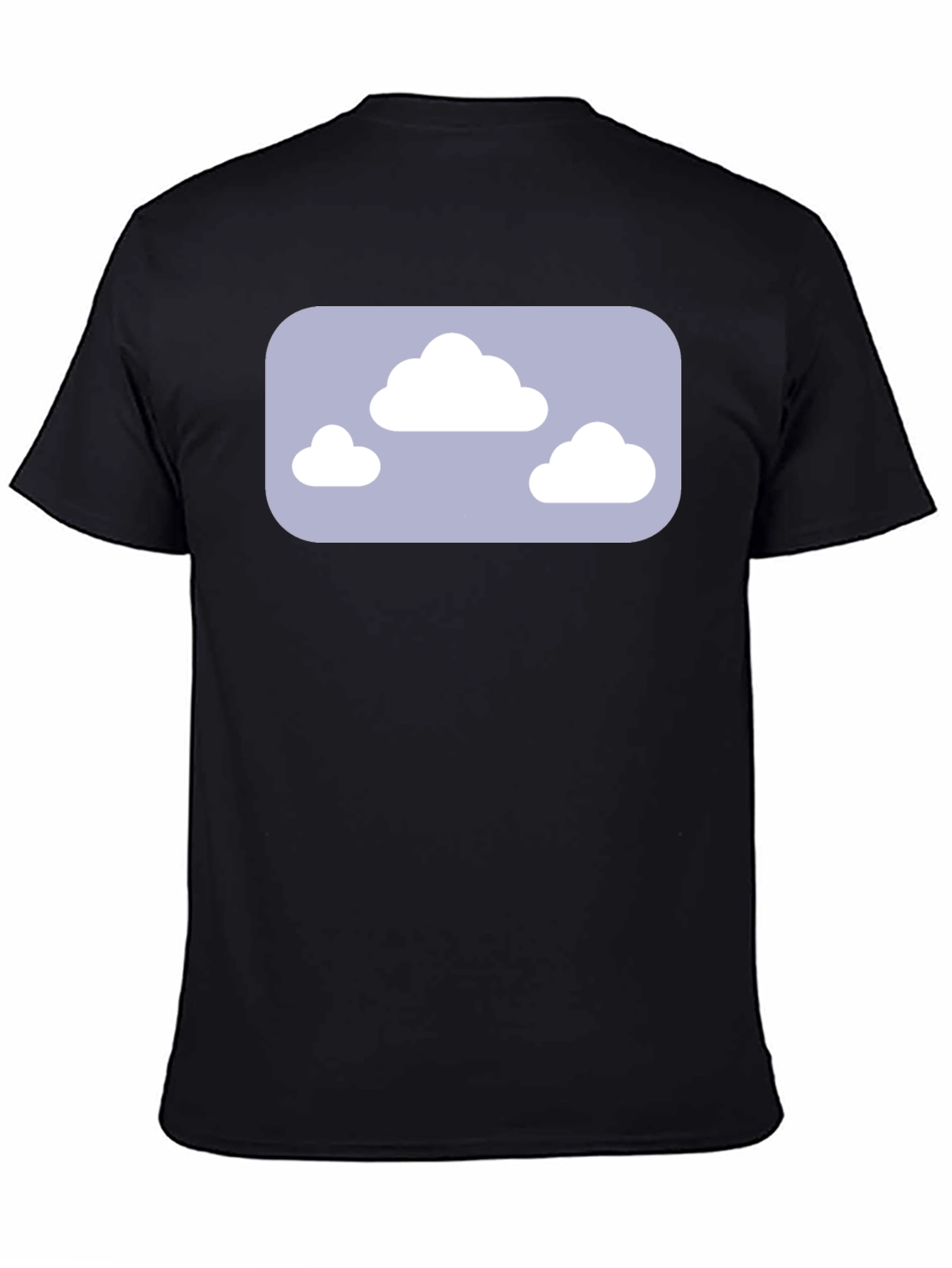 Cloud Graphic Tee - Black Casual T-Shirt