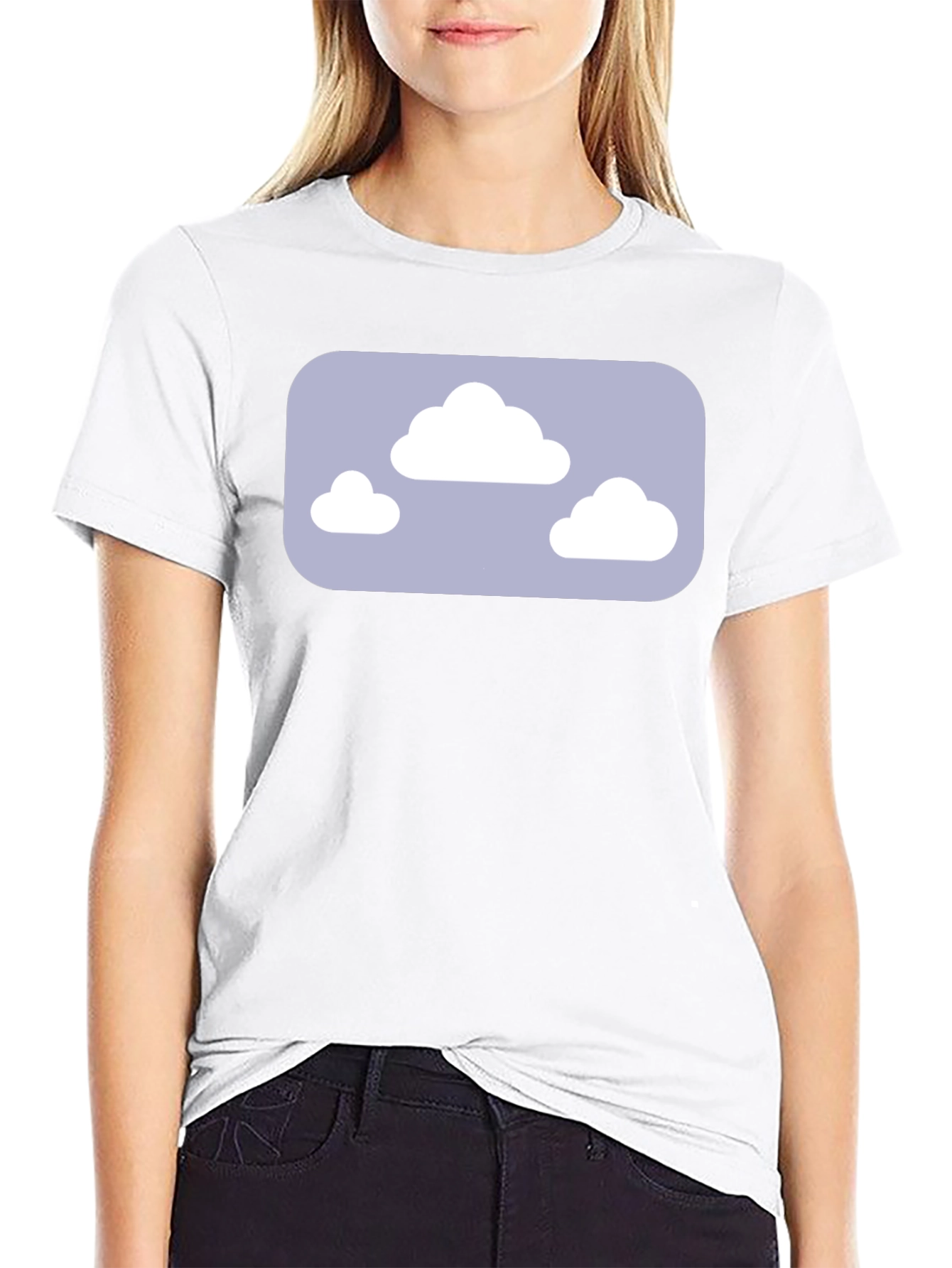 Cloud Graphic Tee - Black Casual T-Shirt