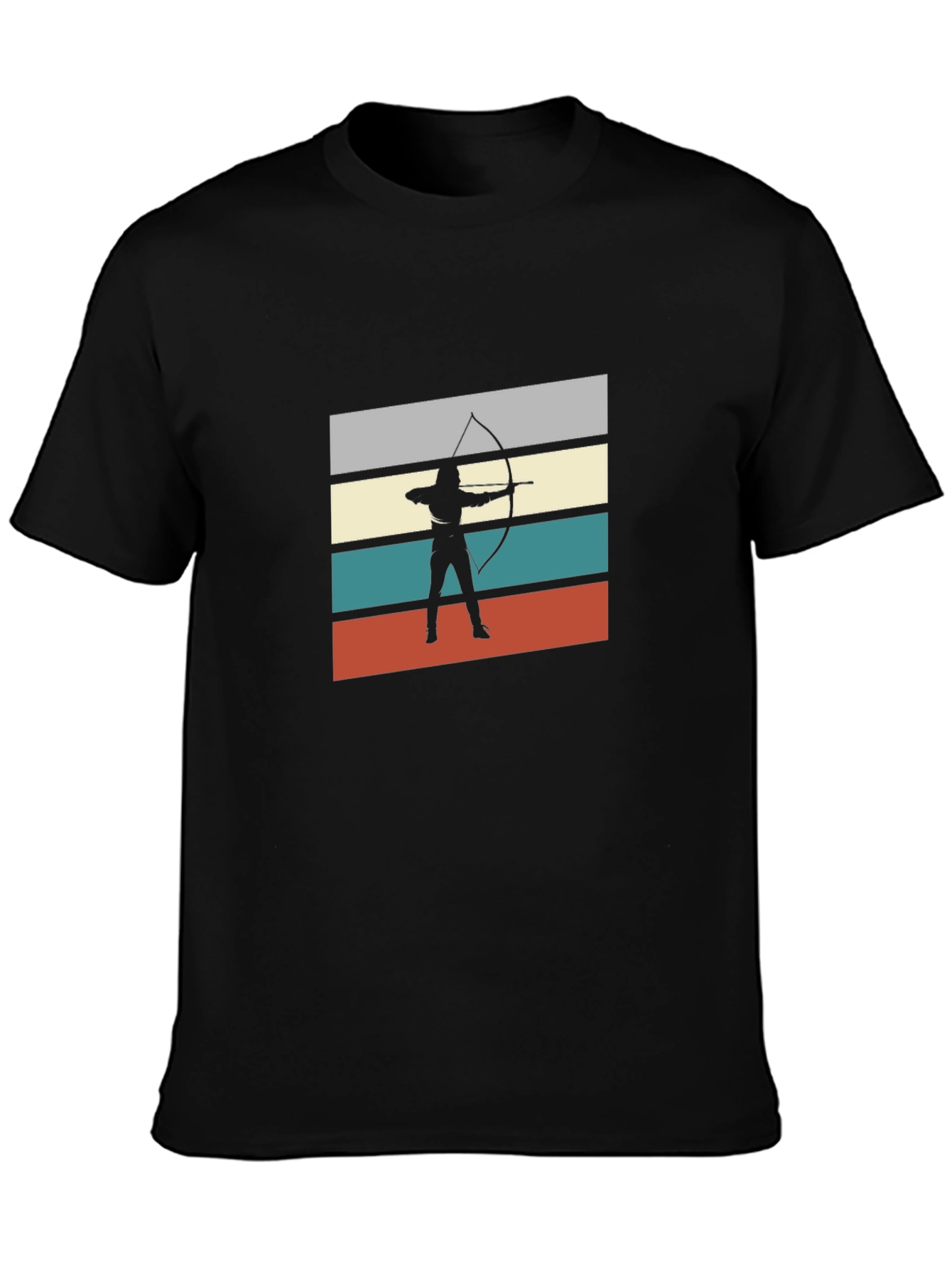 Archer Silhouette Graphic Tee - Retro Style