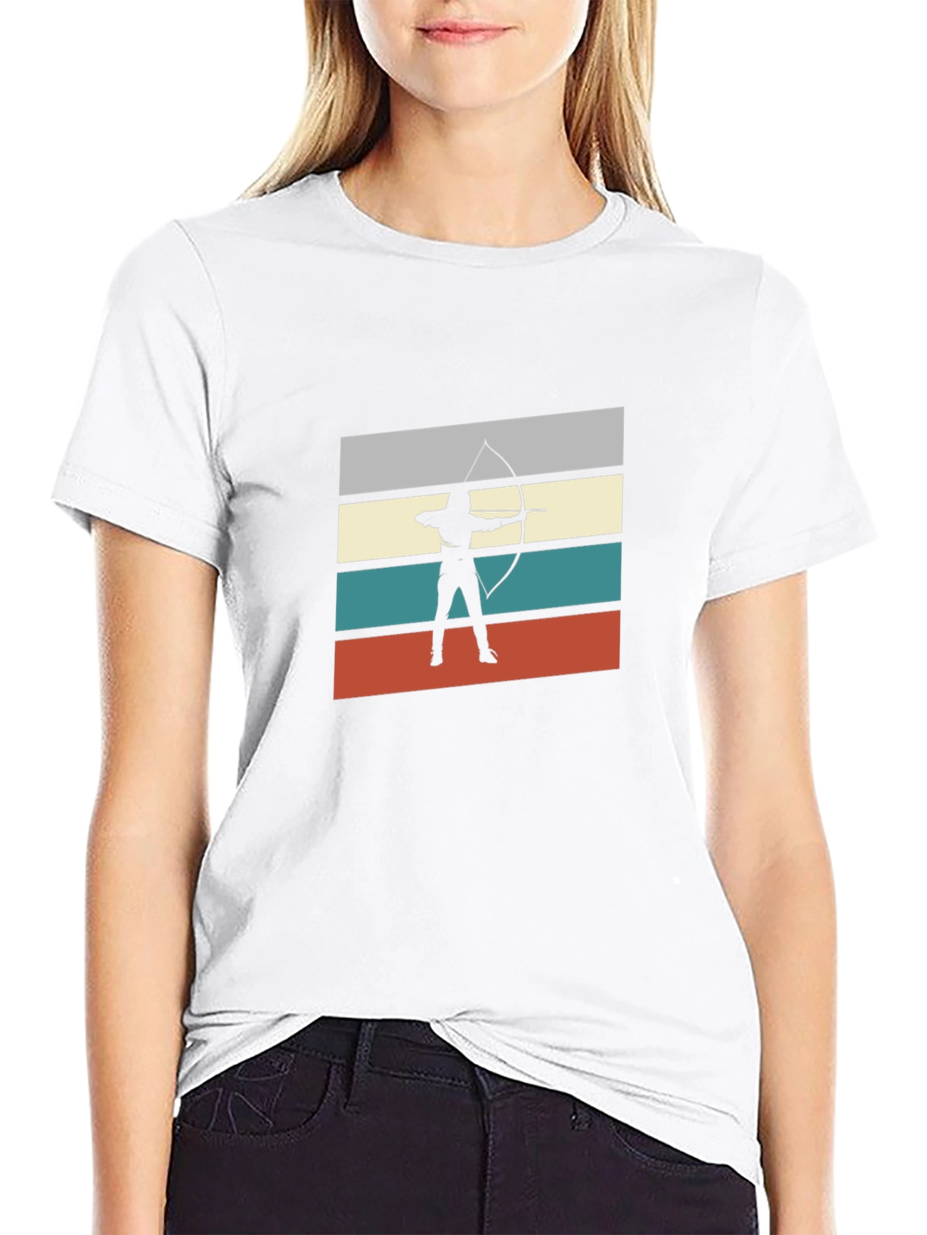 Archer Silhouette Graphic Tee - Retro Style